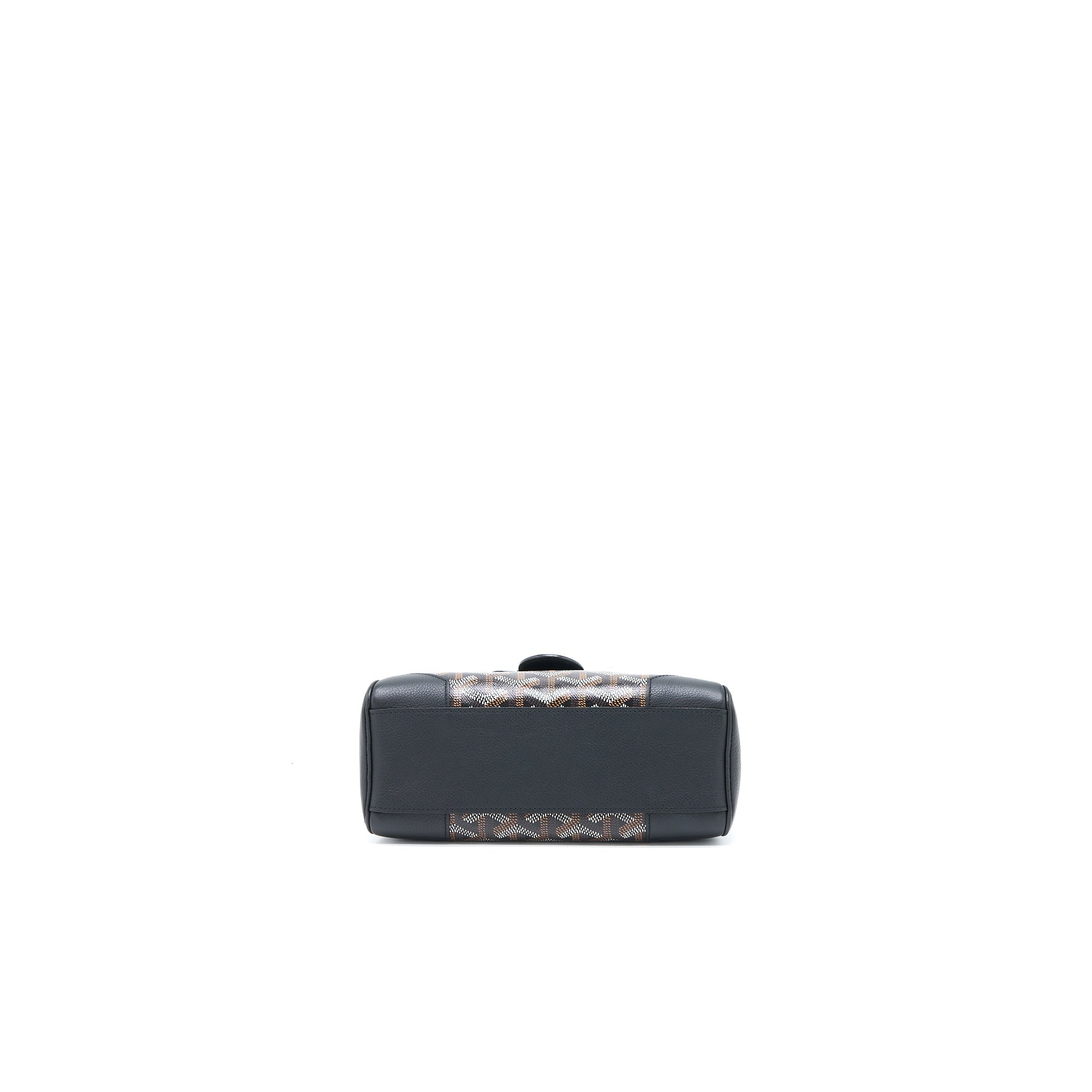 GOYARD MINI SAIGON SOUPLE BAG CANVAS/CALFSKIN BLACK SHW