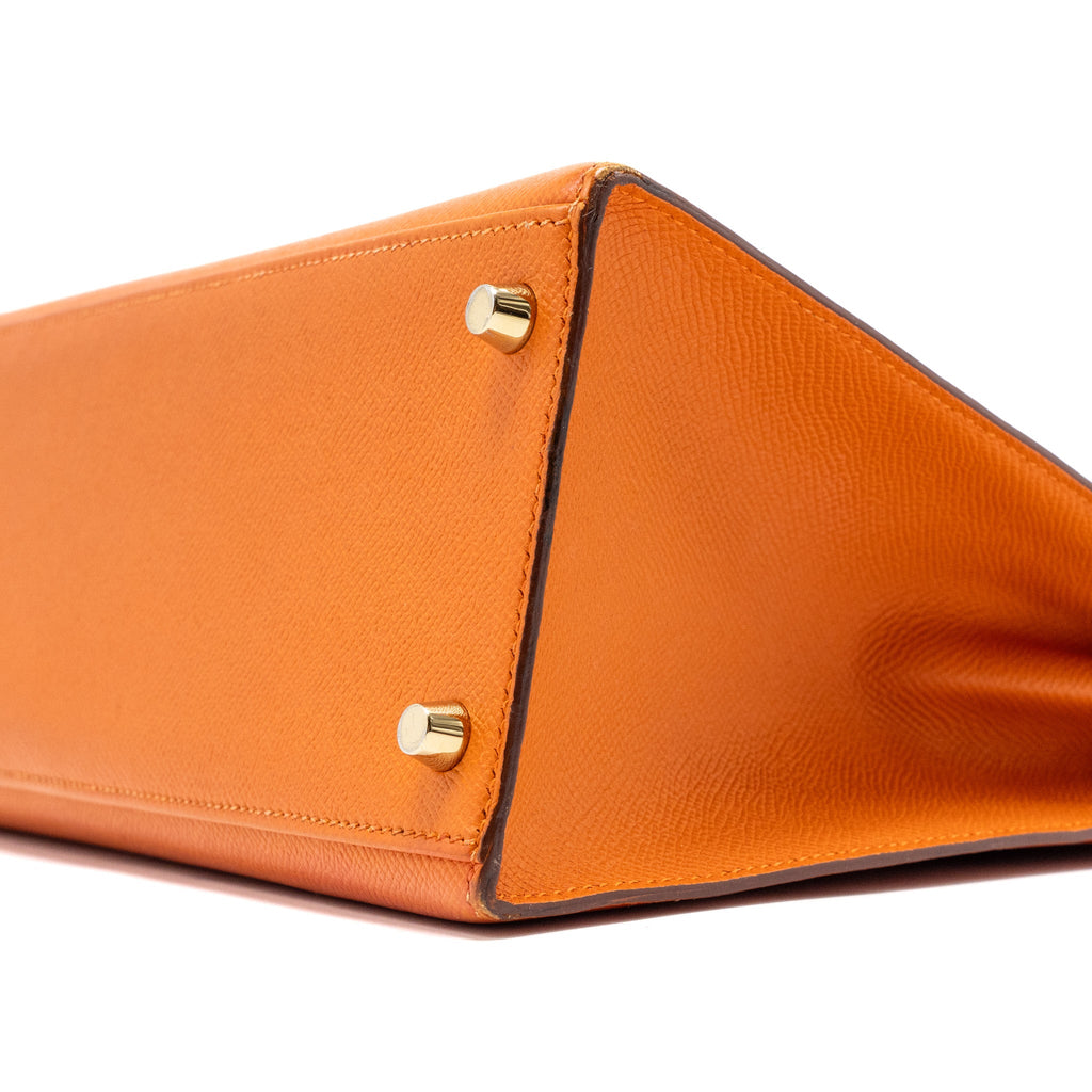 HERMES KELLY 32 EPSOM ORANGE GHW