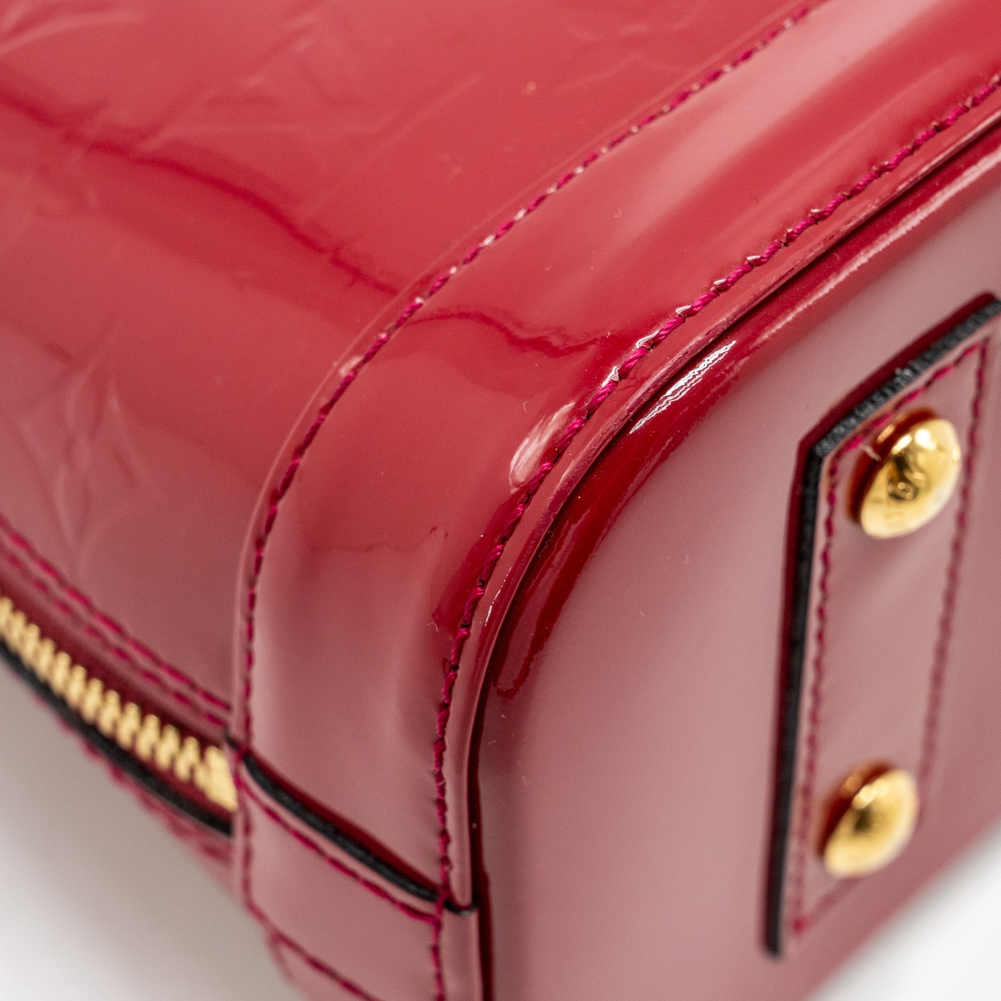LOUIS VUITTON ALMA BB PATENT INDIAN ROSE GHW
