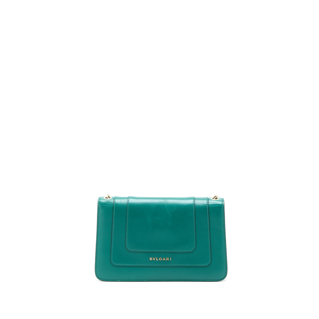 BVLGARI SERPENTI FOREVER CROSSBODY BAG CALFSKIN GREEN LGHW