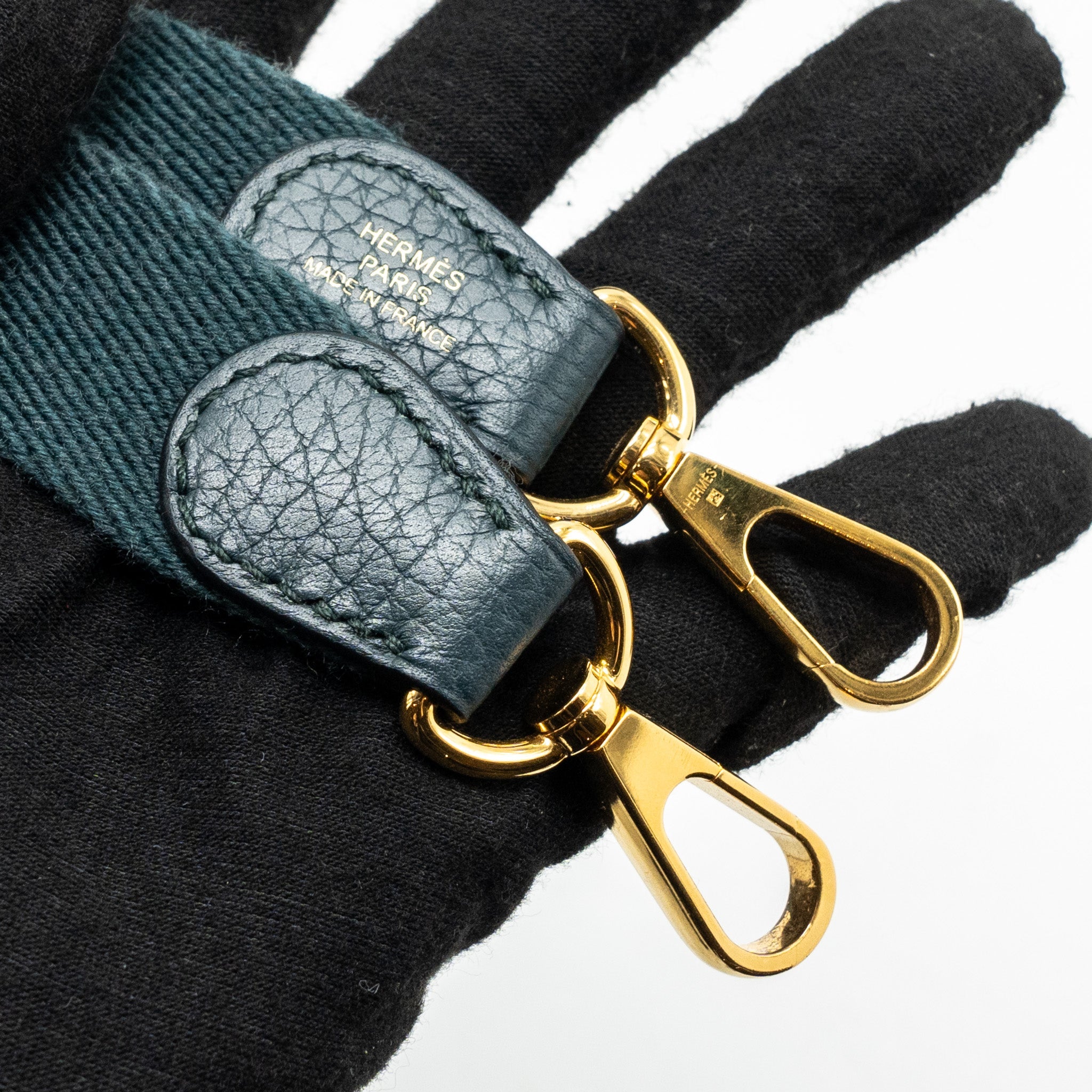 HERMES MINI EVELYNE CLEMENCE VERT CYPRES GHW