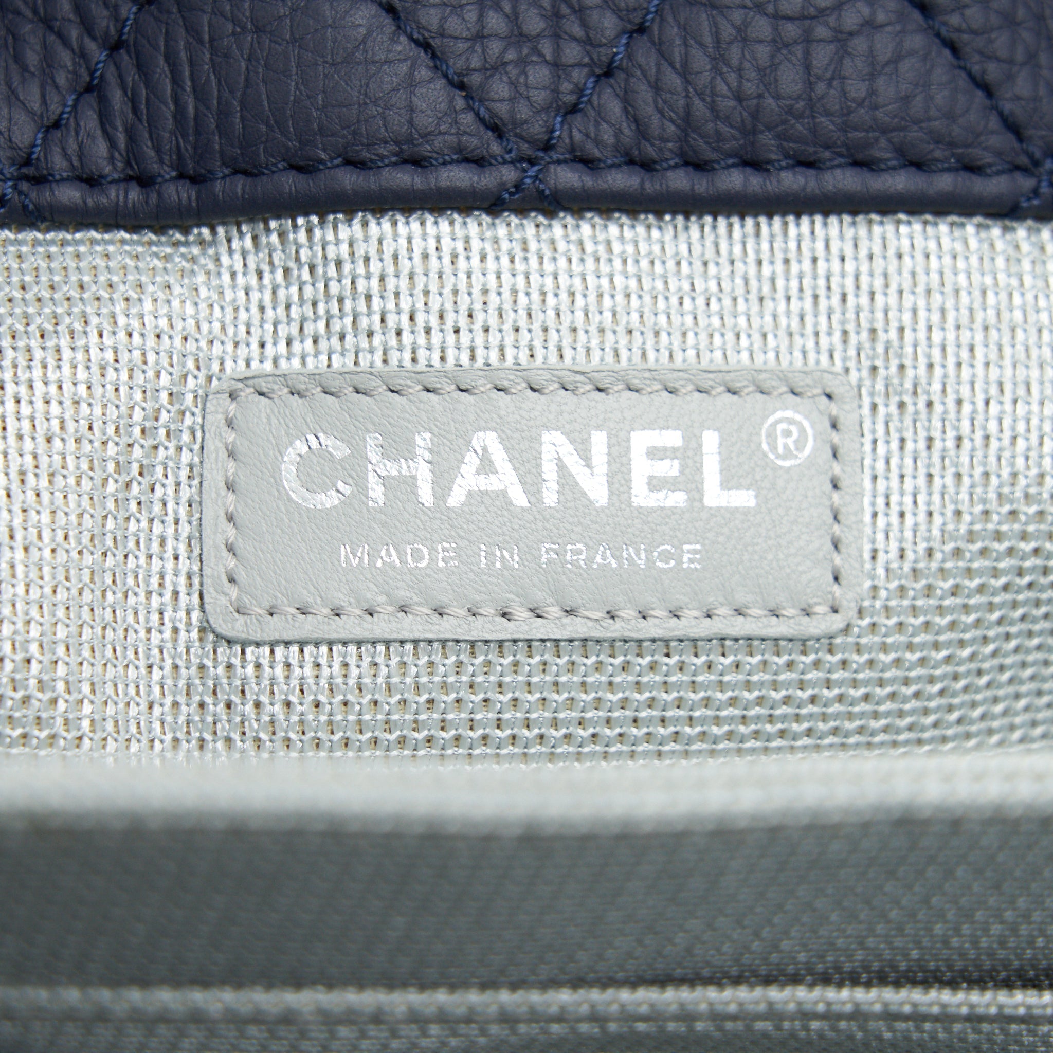 CHANEL XXL AIRLINE CLASSIC FLAP BAG IN NAVY SHW