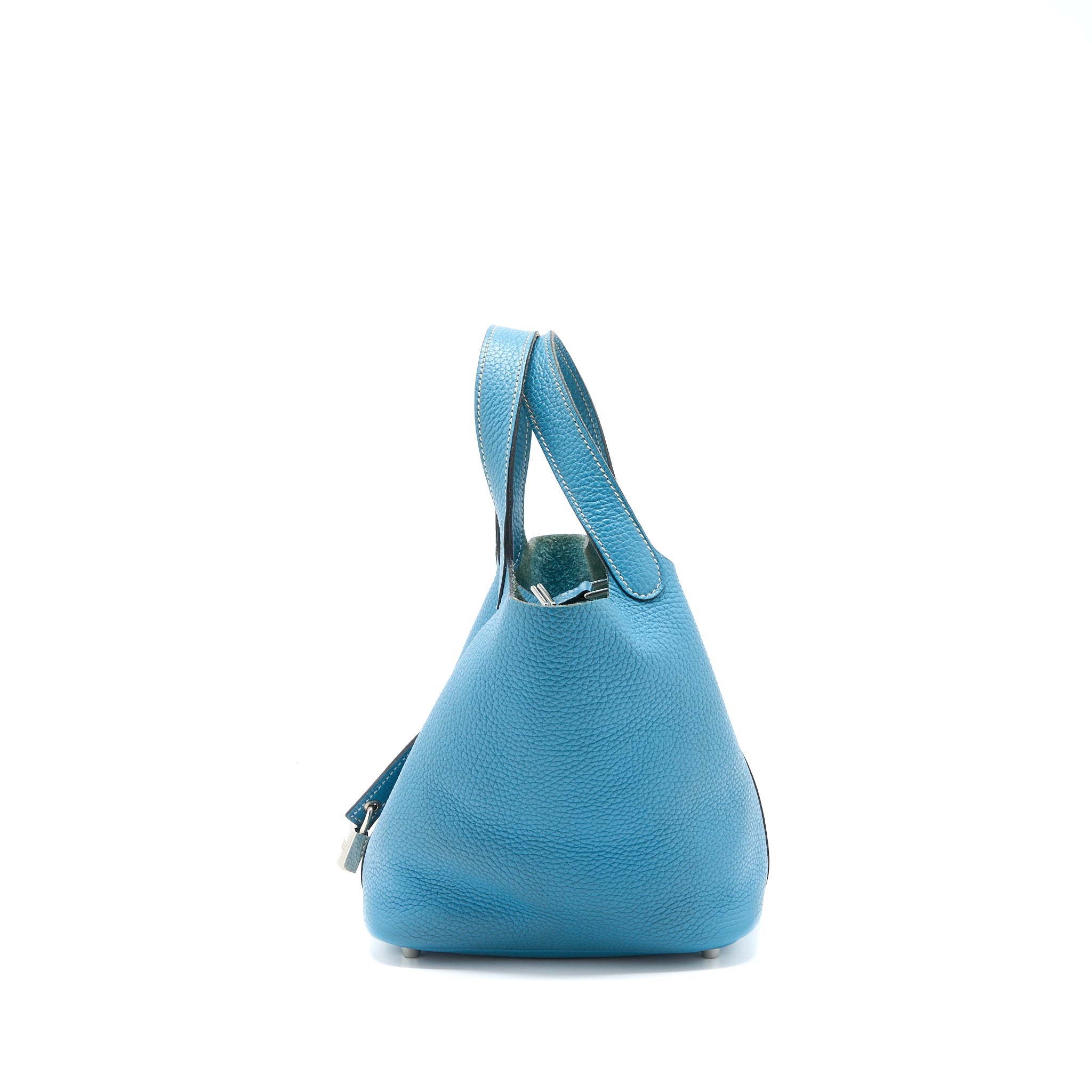 HERMES PICOTIN 18 LOCK BAG CLEMENCE BLUE JEANS SHW