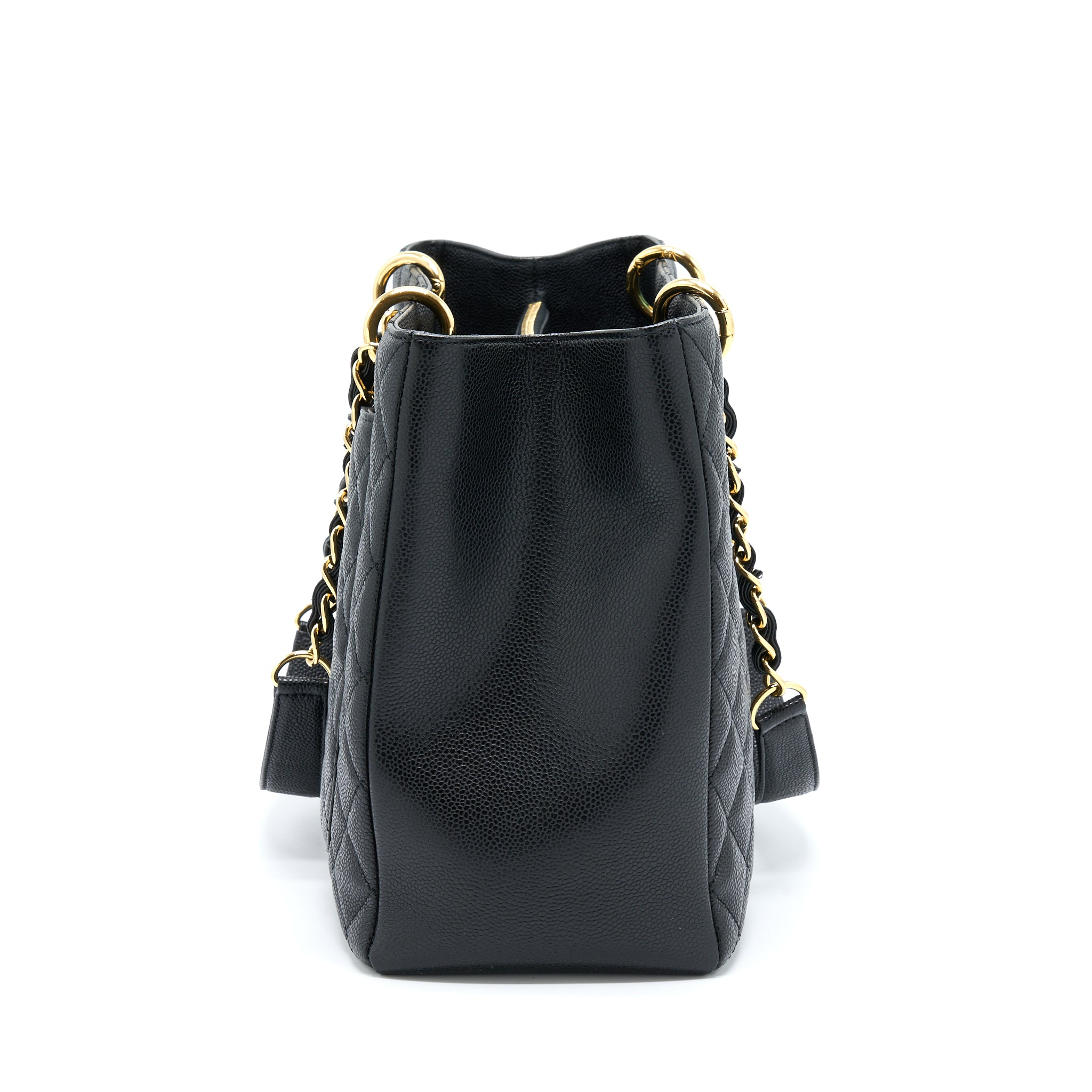CHANEL GRAND SHOPPING TOTE XL CAVIAR BLACK GHW