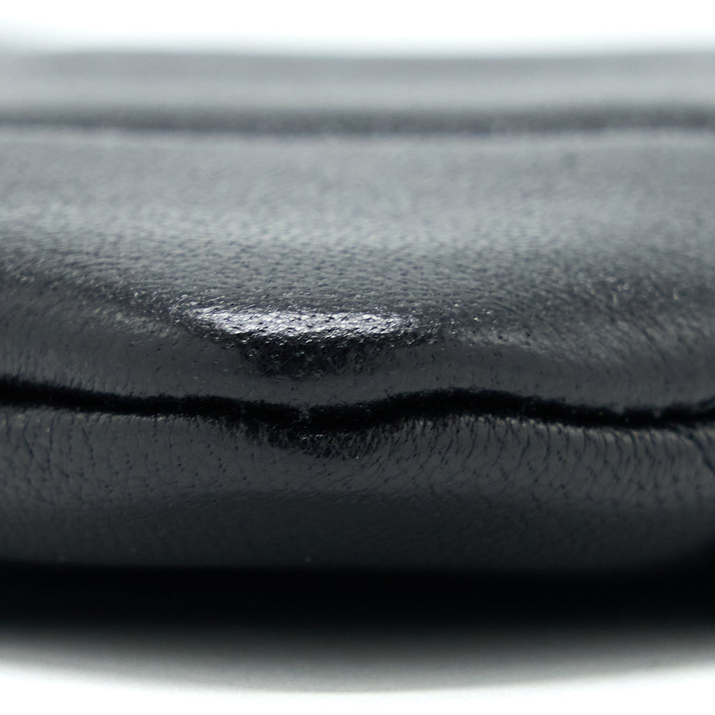 CHANEL 19 CLUTCH LAMBSKIN BLACK GHW