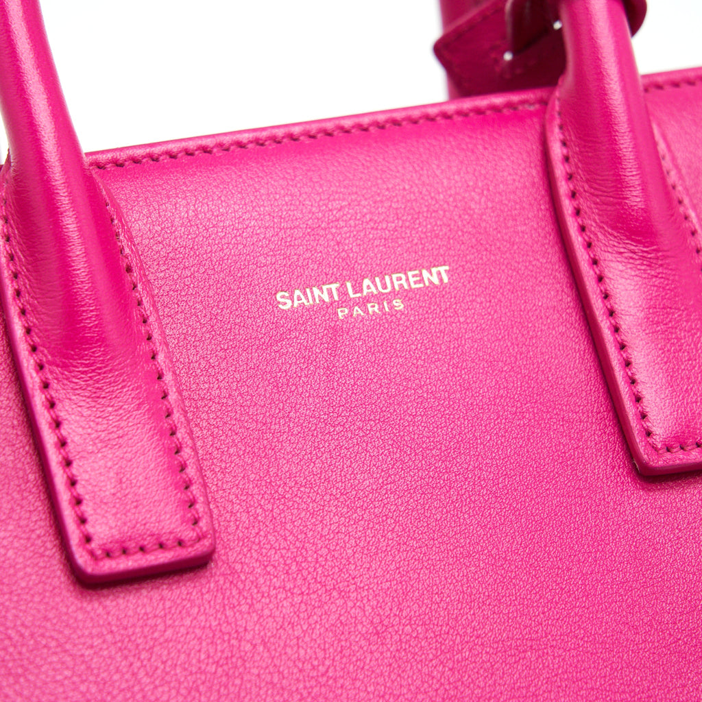 SAINT LAURENT SAC DE JOUR NANO PINK