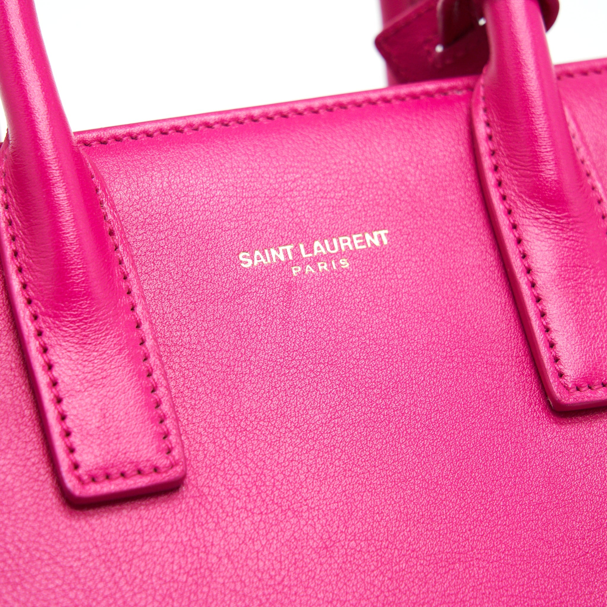 SAINT LAURENT SAC DE JOUR NANO PINK