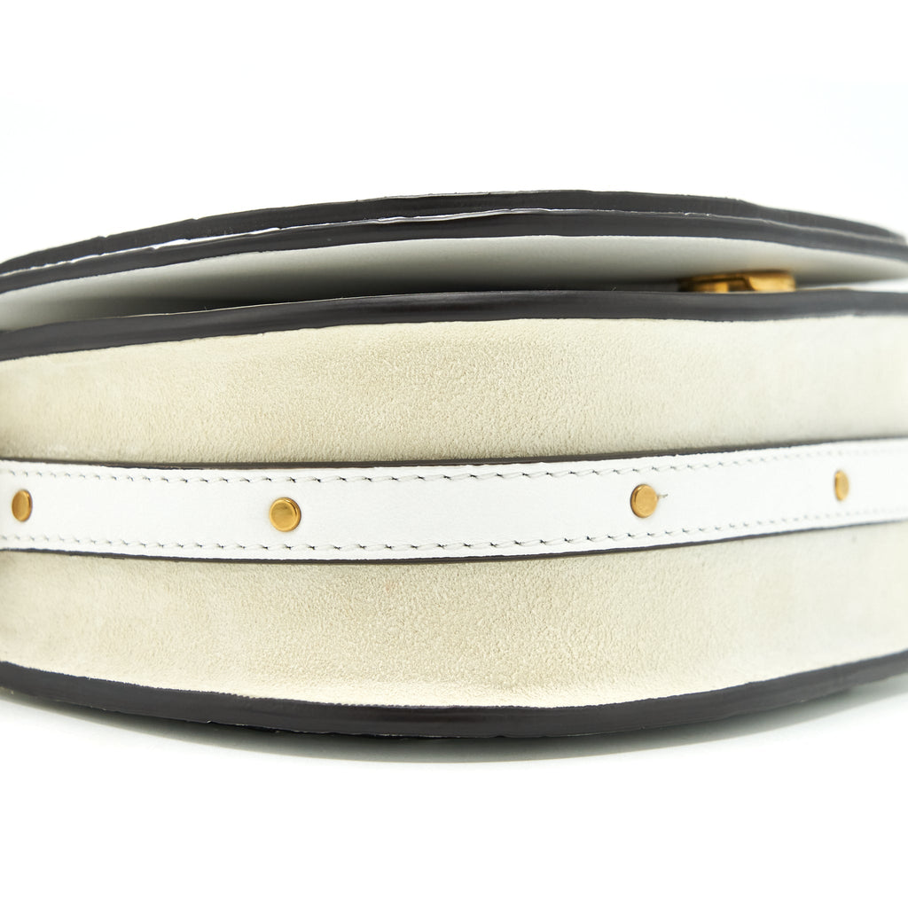 CHLOE NILE SHOULDER BAG WHITE GHW