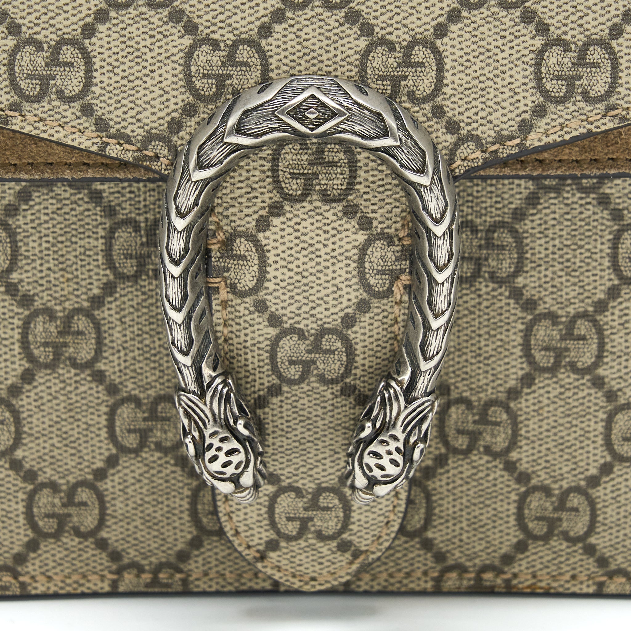 GUCCI MINI DIONYSUS SUPREME SUEDE CROSSBODY BAG SHW