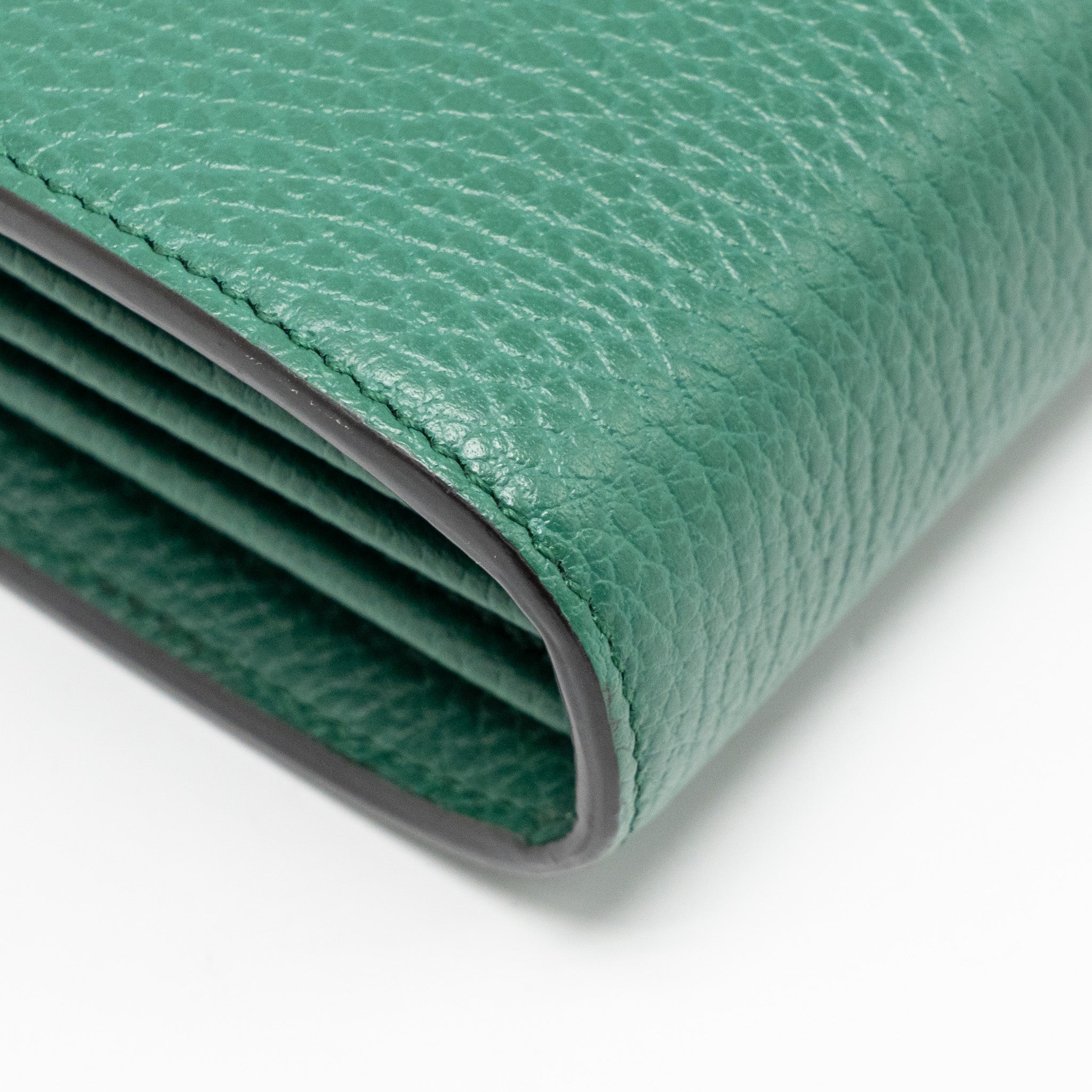 GUCCI MINI DIONYSUS WALLET ON CHAIN CALFSKIN GREEN MULTICOLOUR HARDWARE