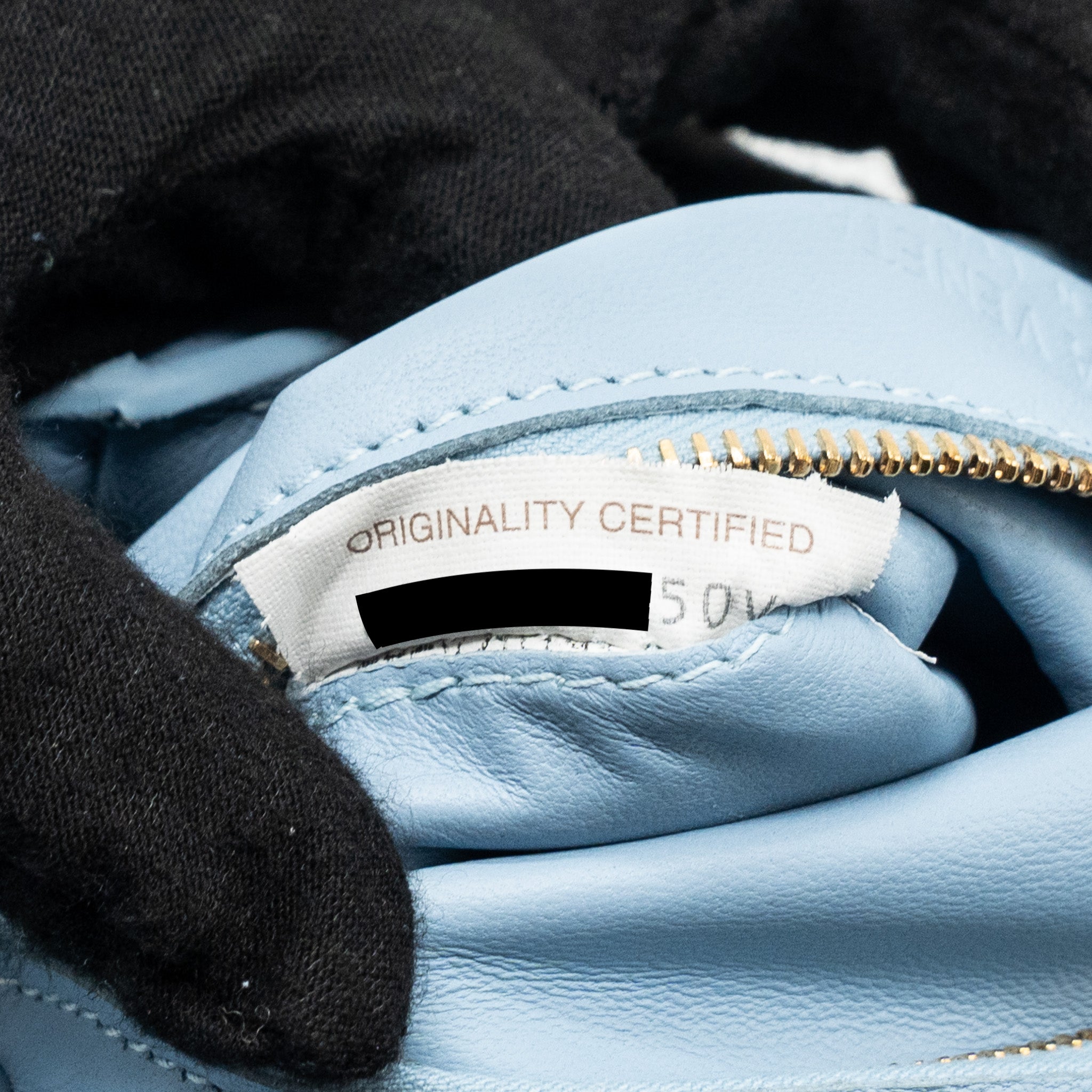 BOTTEGA VENETA PADDED CASSETTE BAG LAMBSKIN LIGHT BLUE GHW
