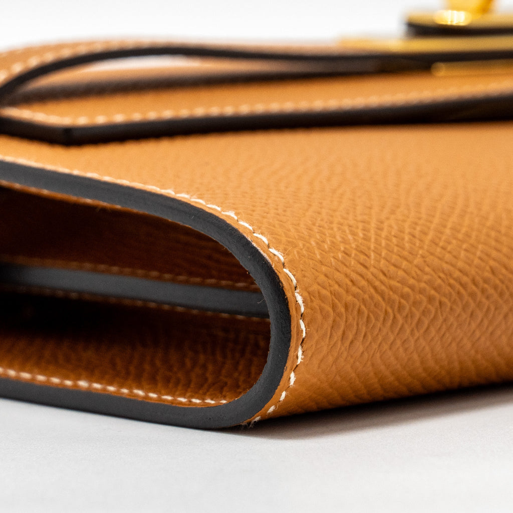 HERMES KELLY TO GO EPSOM TOFFEE GHW