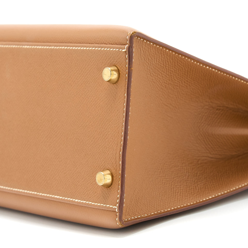 HERMES KELLY 32 SELLIER EPSOM GOLD GHW
