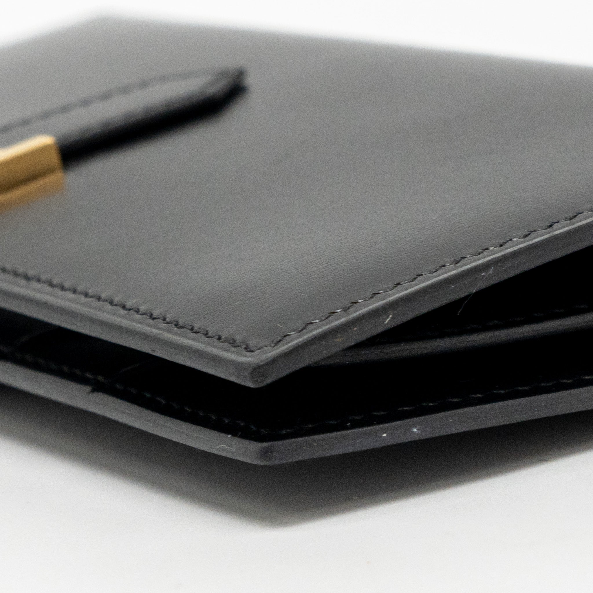 HERMES BEARN WALLET BOX BLACK GHW