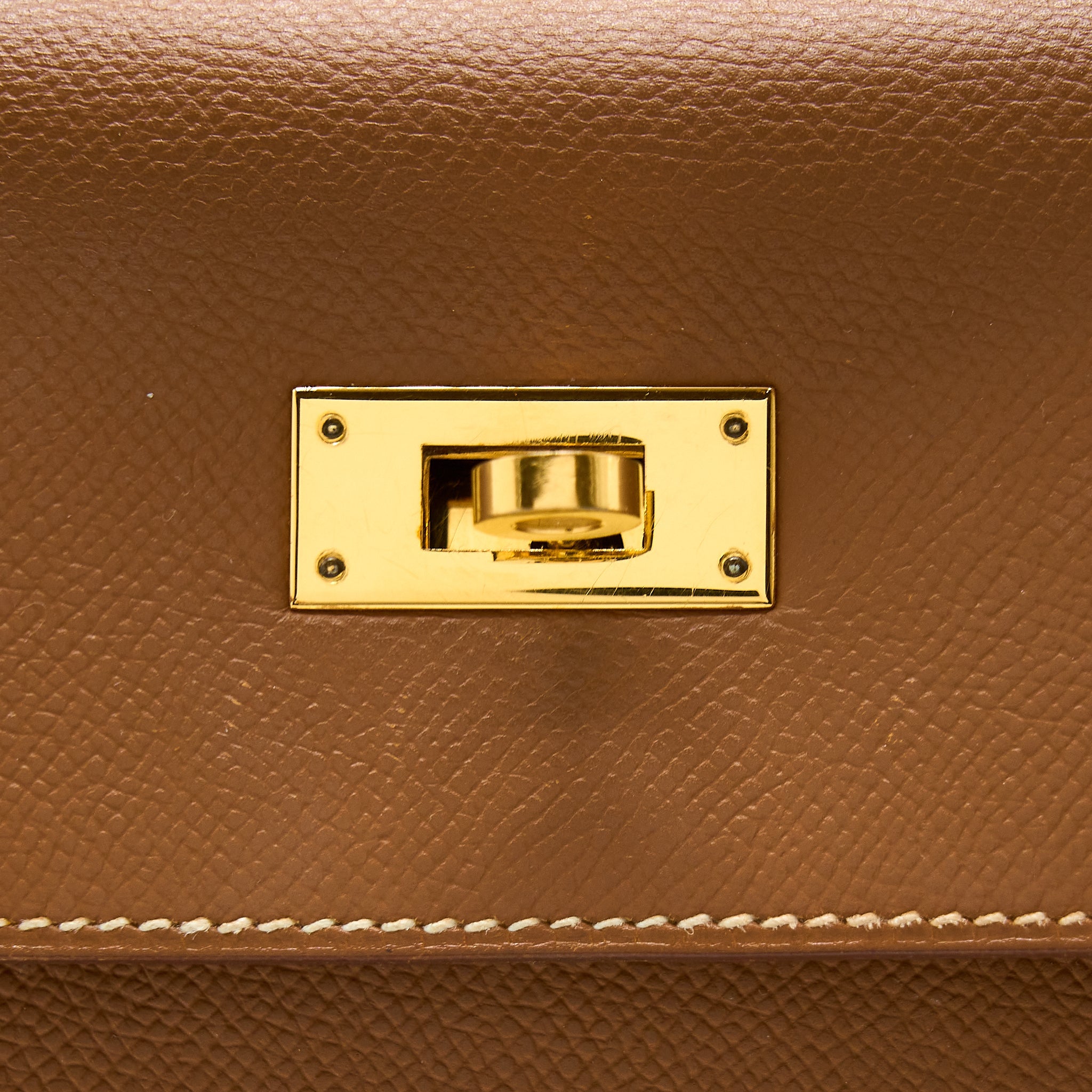 HERMES KELLY 32 SELLIER EPSOM GOLD GHW