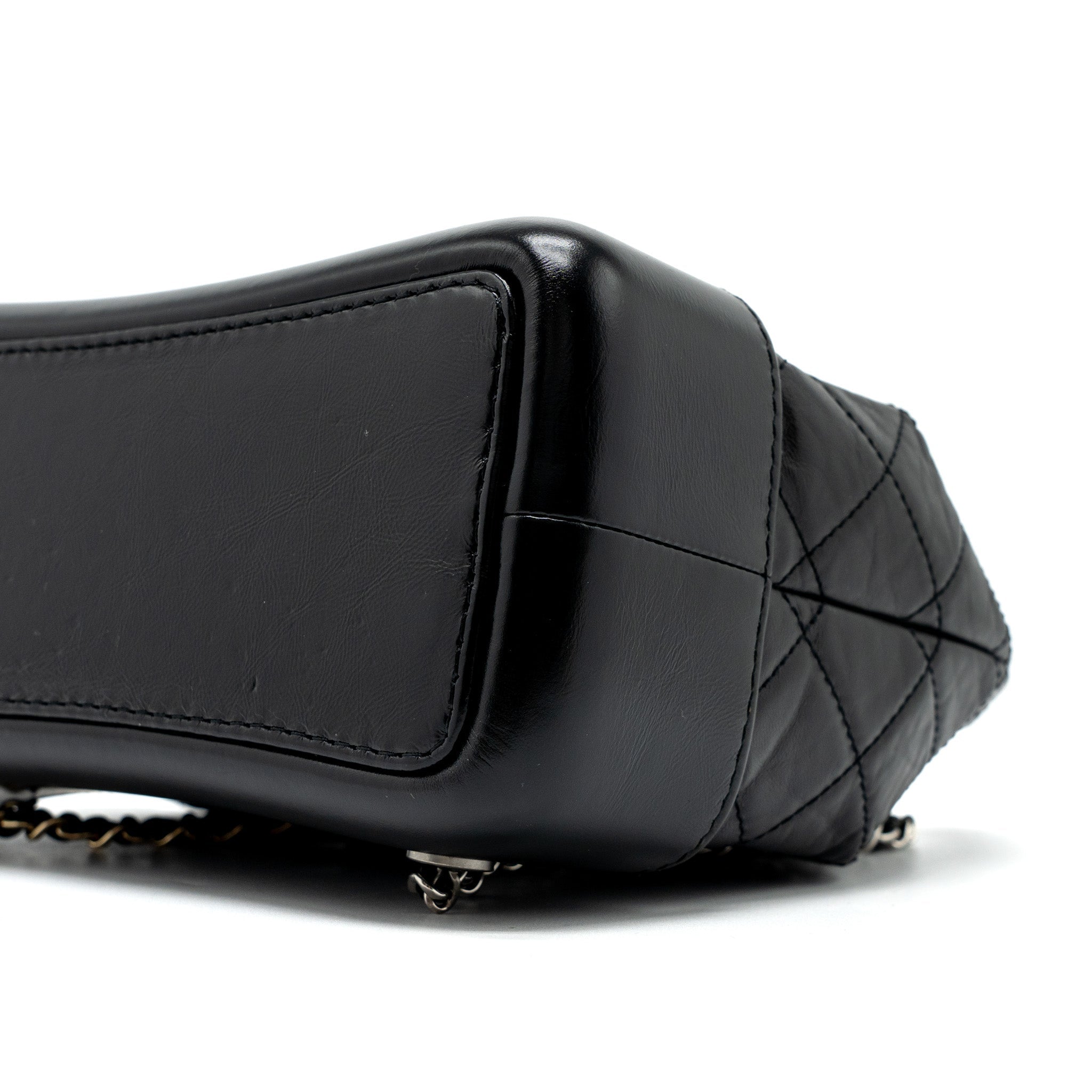 CHANEL SMALL GABRIELLE BACKPACK CALFSKIN BLACK MULTICOLOUR HARDWARE (MICROCHIP)