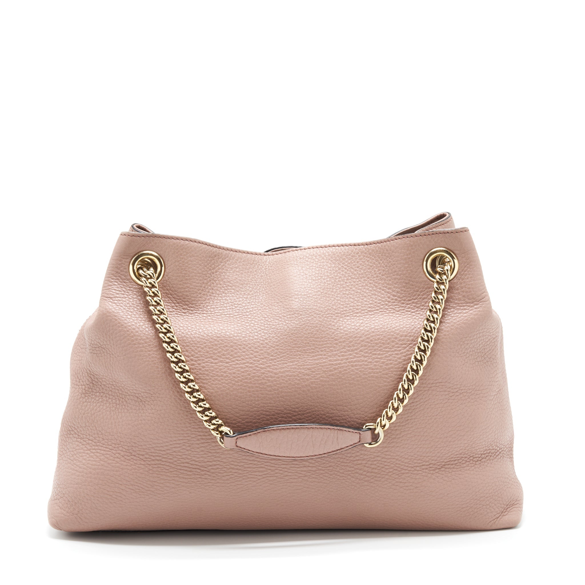 GUCCI SOHO CHAIN SHOULDER BAG LIGHT PINK GHW