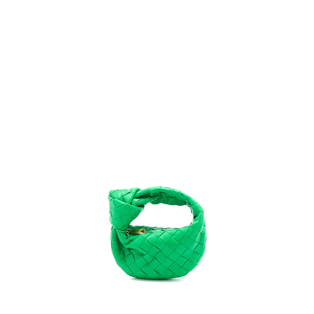 BOTTEGA VENETA CANDY JODIE BAG LAMBSKIN PARAKEET BRUSHED GHW