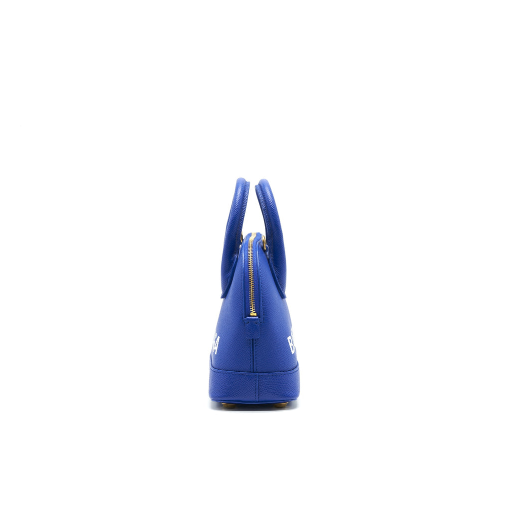 BALENIAGA VILLA TOP HANDLE BAG XXS BLUE