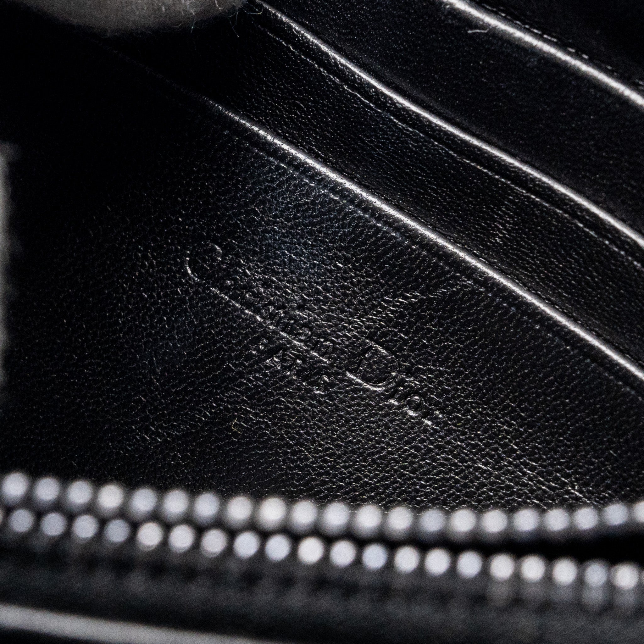 DIOR MINI CARO FLAP BAG CALFSKIN BLACK WITH BLACK HARDWARE