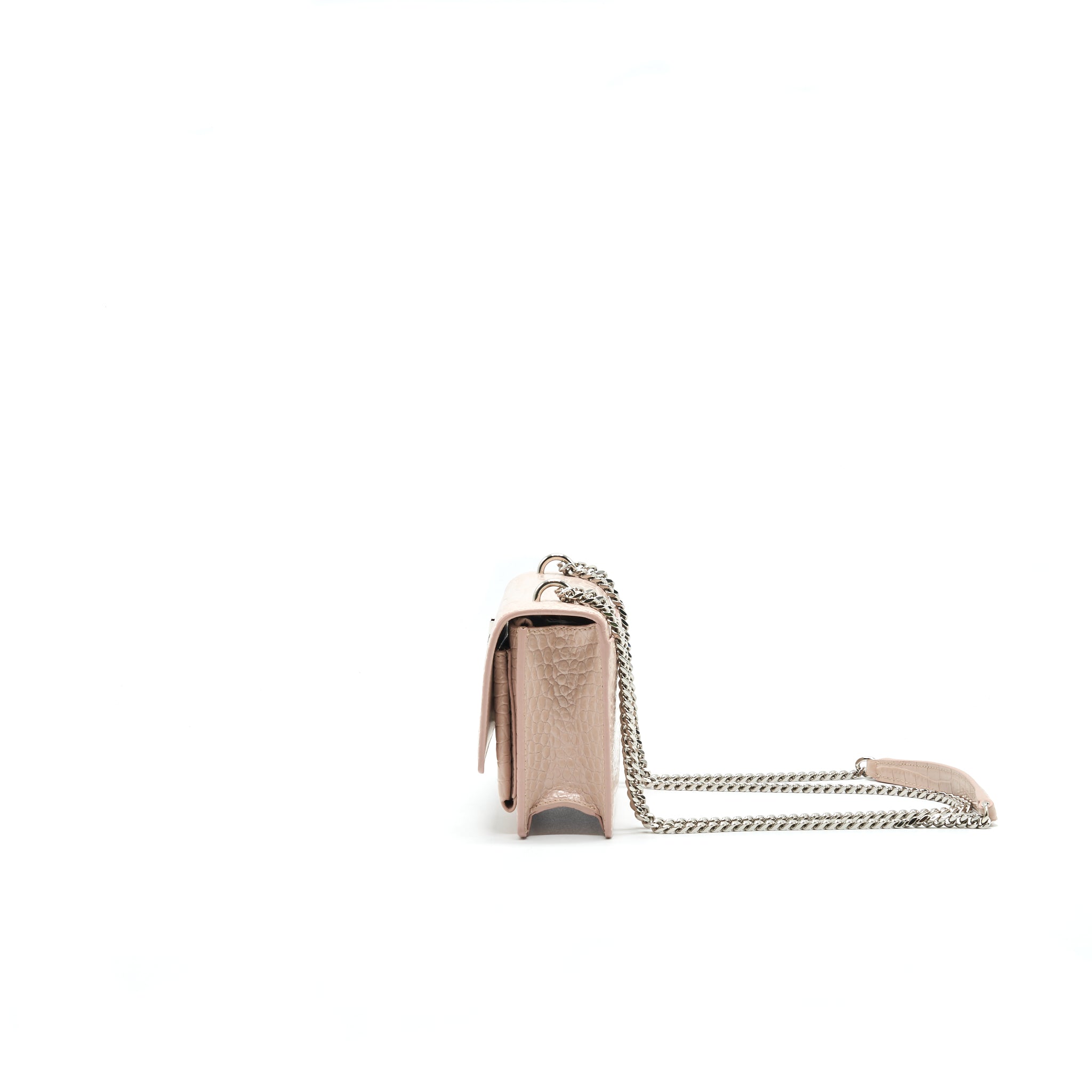 SAINT LAURENT /YSL SMALL WALLET ON CHAIN PINK SHW