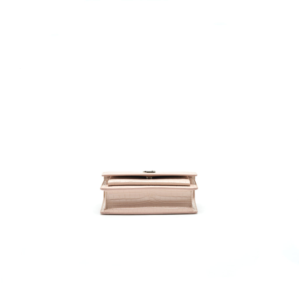 SAINT LAURENT /YSL SMALL WALLET ON CHAIN PINK SHW