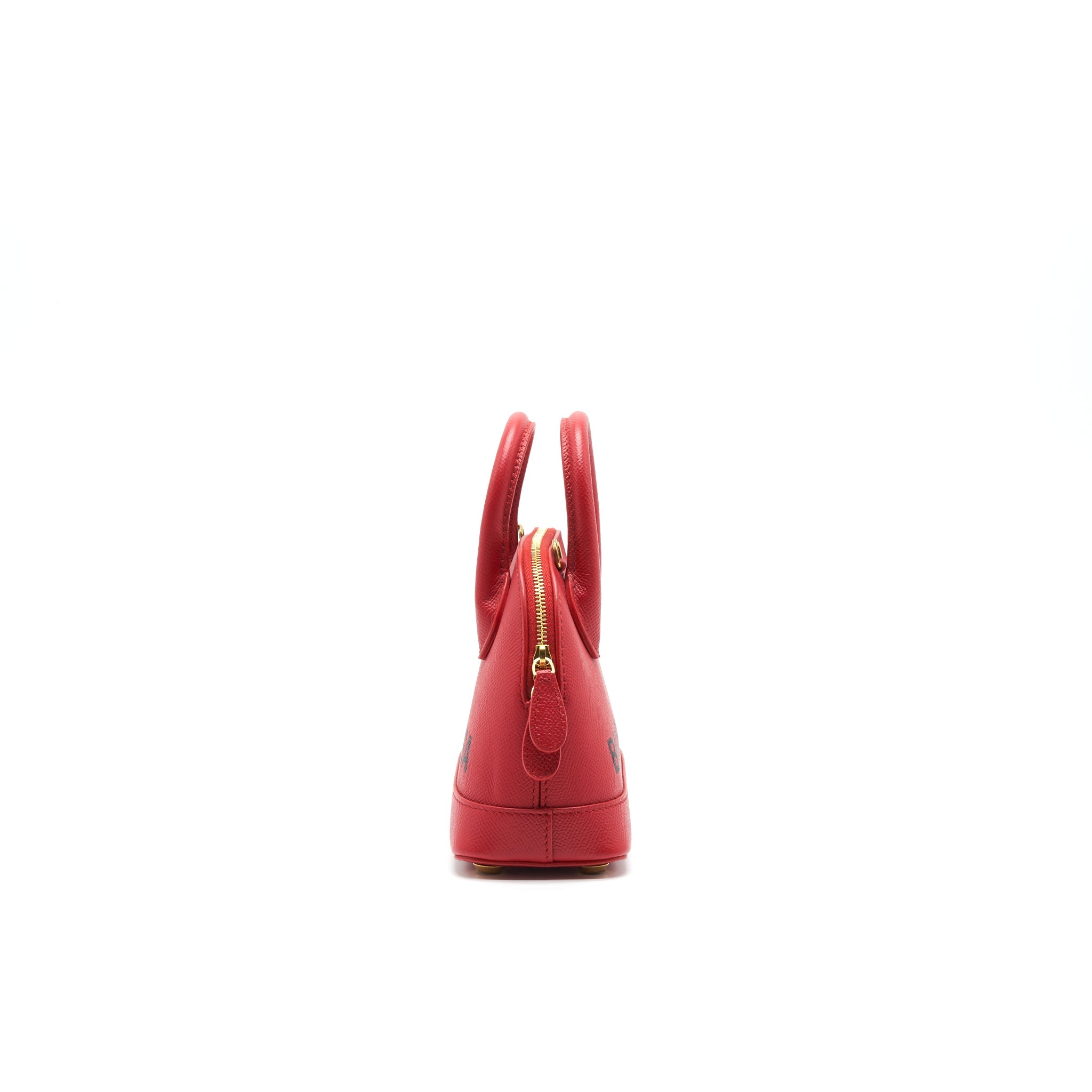 BALENCIAGA VILLE TOP HANDLE TOTE BAG XXS RED