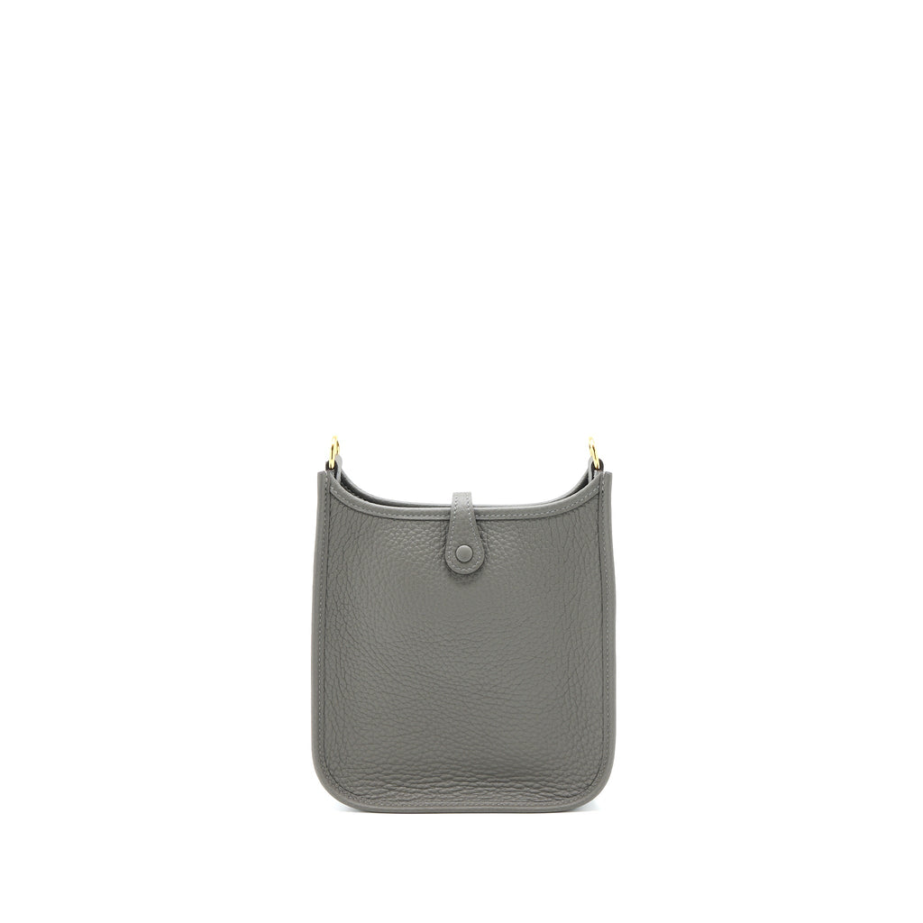 HERMES MINI EVELYN CLEMENCE GRIS MEYER GHW