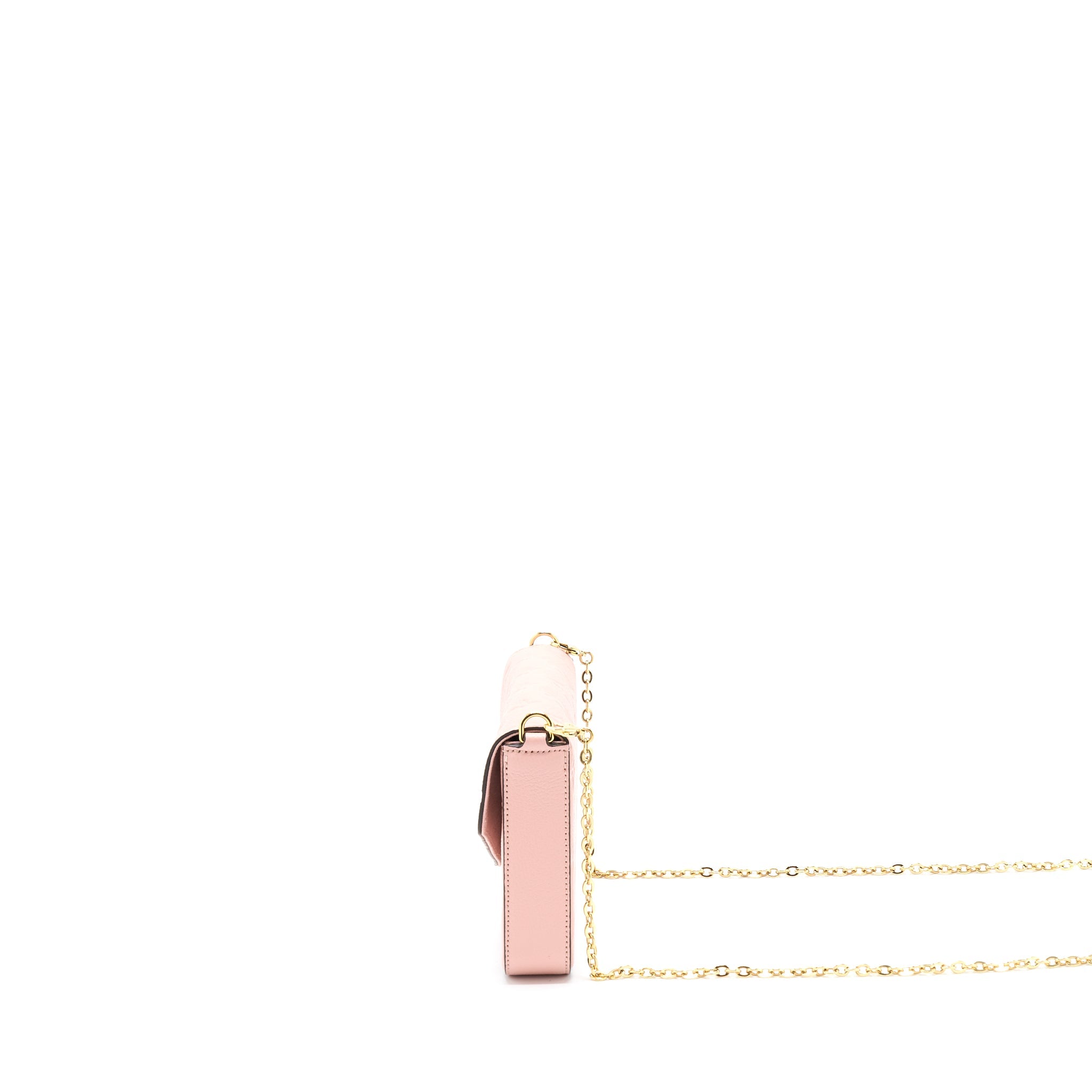 LOUIS VUITTON FELICIA POCHETTE MONOGRAM EMPREINTE ROSE POUNDER GHW