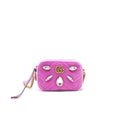 GUCCI VELVET MINI MARMONT CAMERA BAG PINK