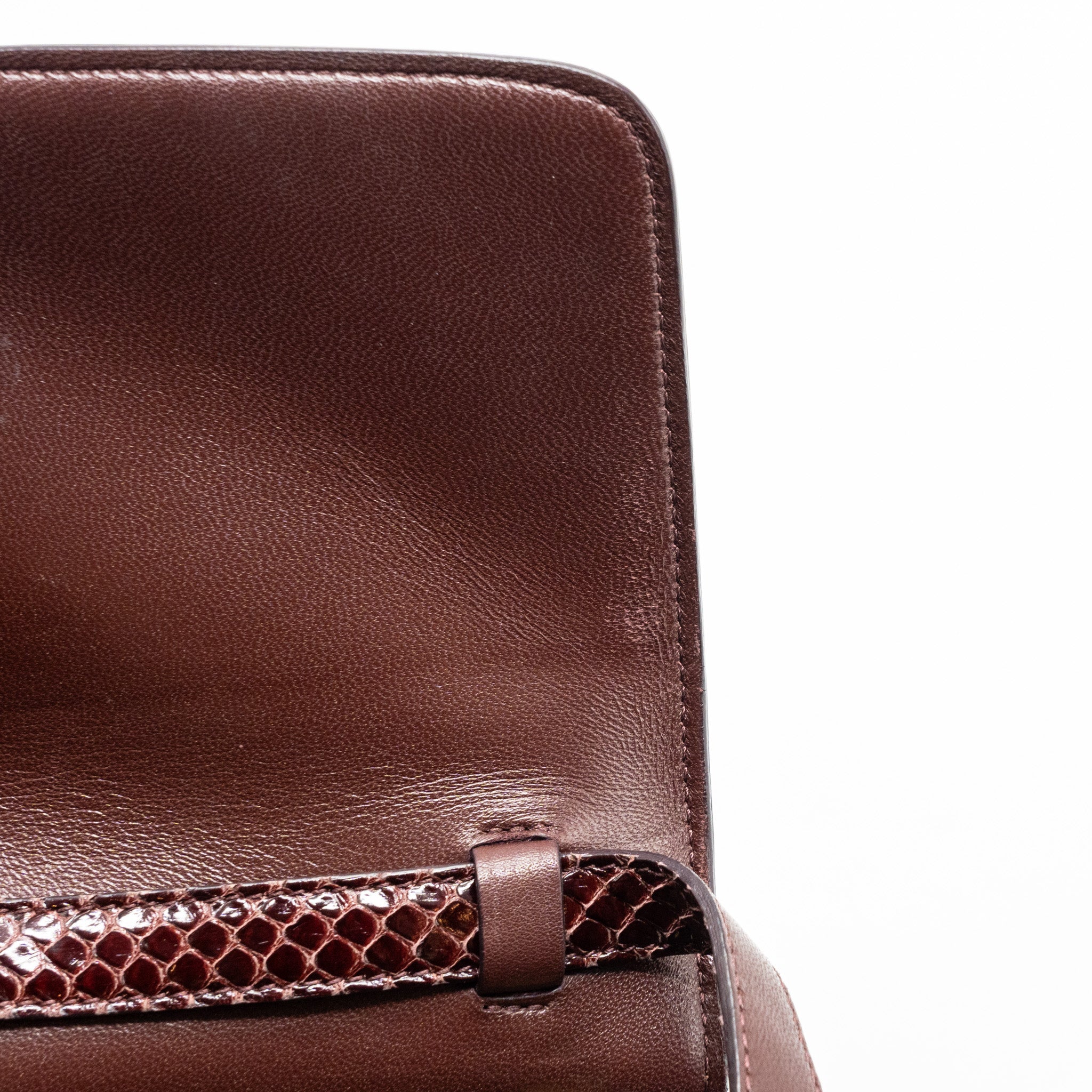 CELINE MEDIUM CLASSIC BOX BAG PYTHON BURGUNDY GHW