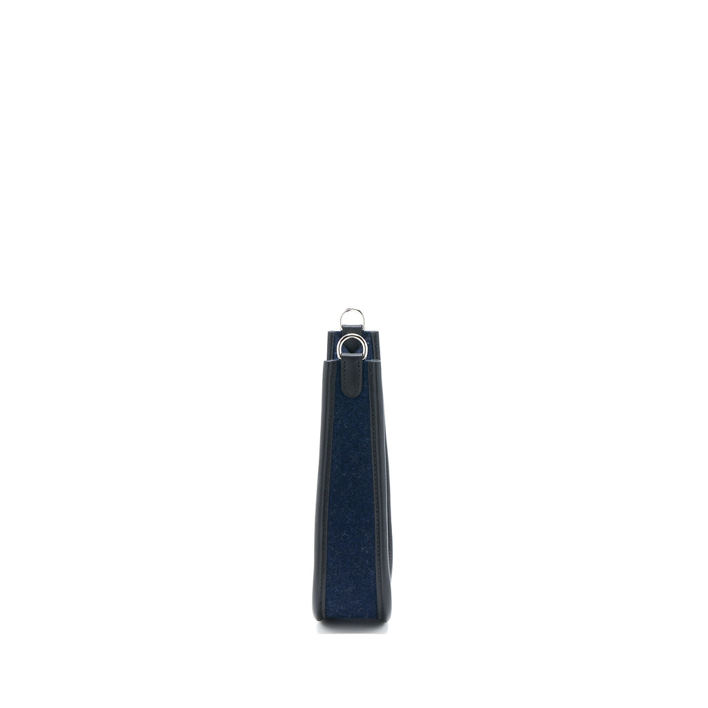 HERMES MINI EVELYNE FEUTRE/SWIFT BLUE NUIT/BLACK SHW