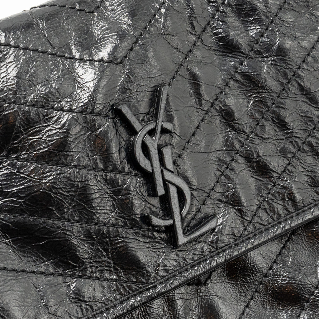 SAINT LAURENT/YSL MEDIUM NIKI CHAIN BAG VINTAGE CALFSKIN BLACK SHW