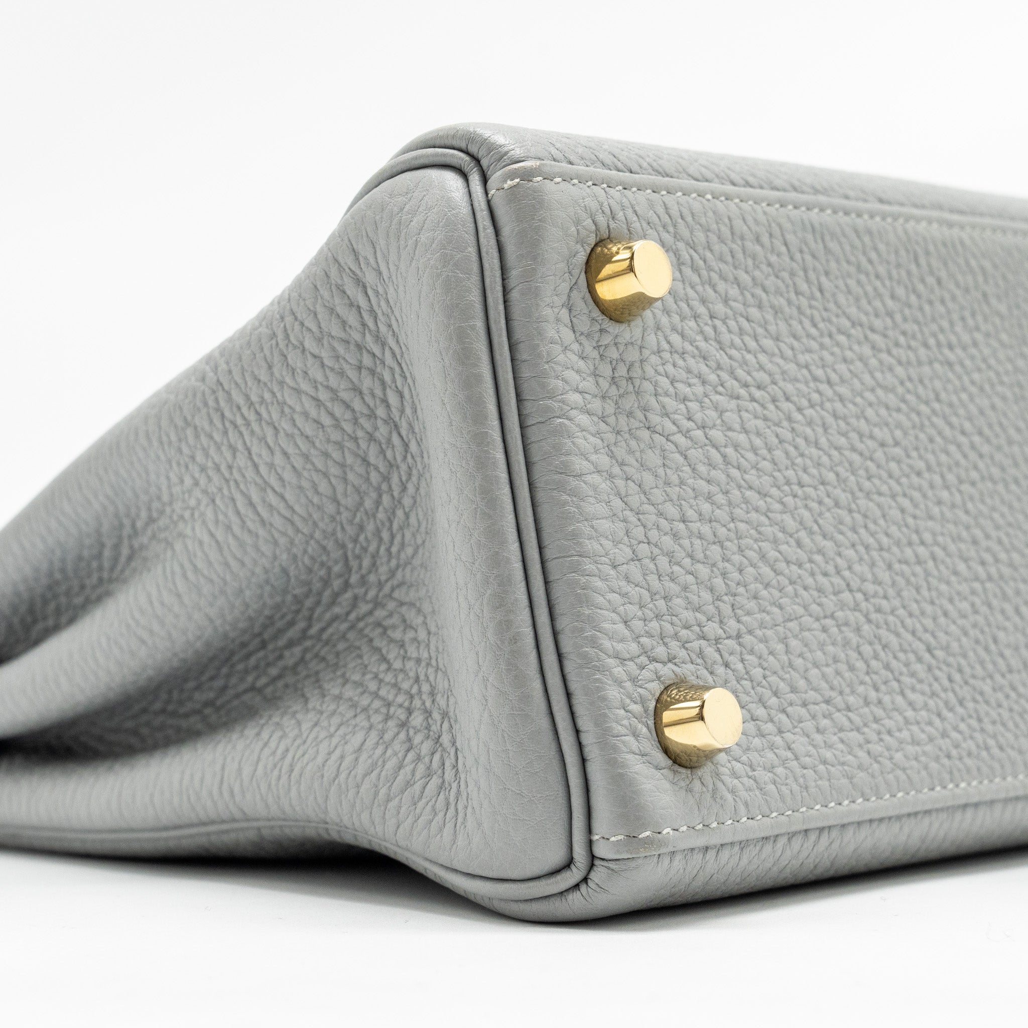 HERMES KELLY 25 TOGO GRIS MOUETTE GHW