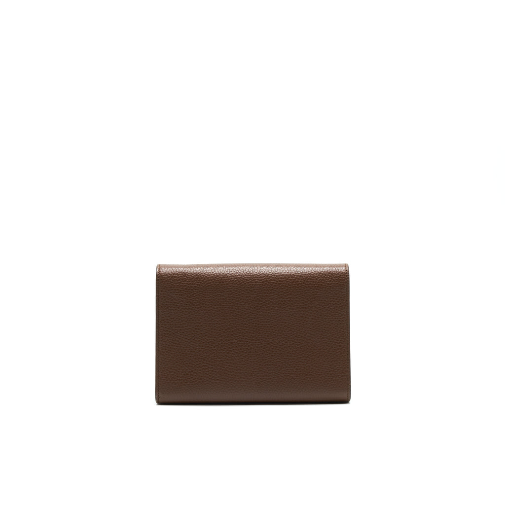 GUCCI GG MARMONT CHAIN WALLETS BROWN