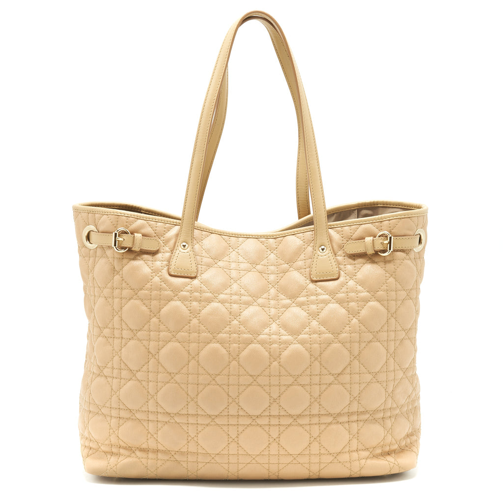 DIOR SHOPPING TOTE BAG BEIGE GHW