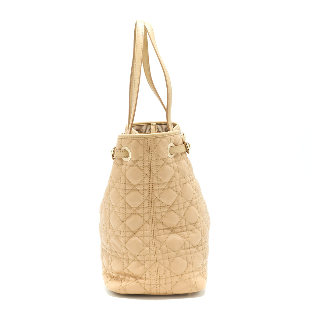 DIOR SHOPPING TOTE BAG BEIGE GHW