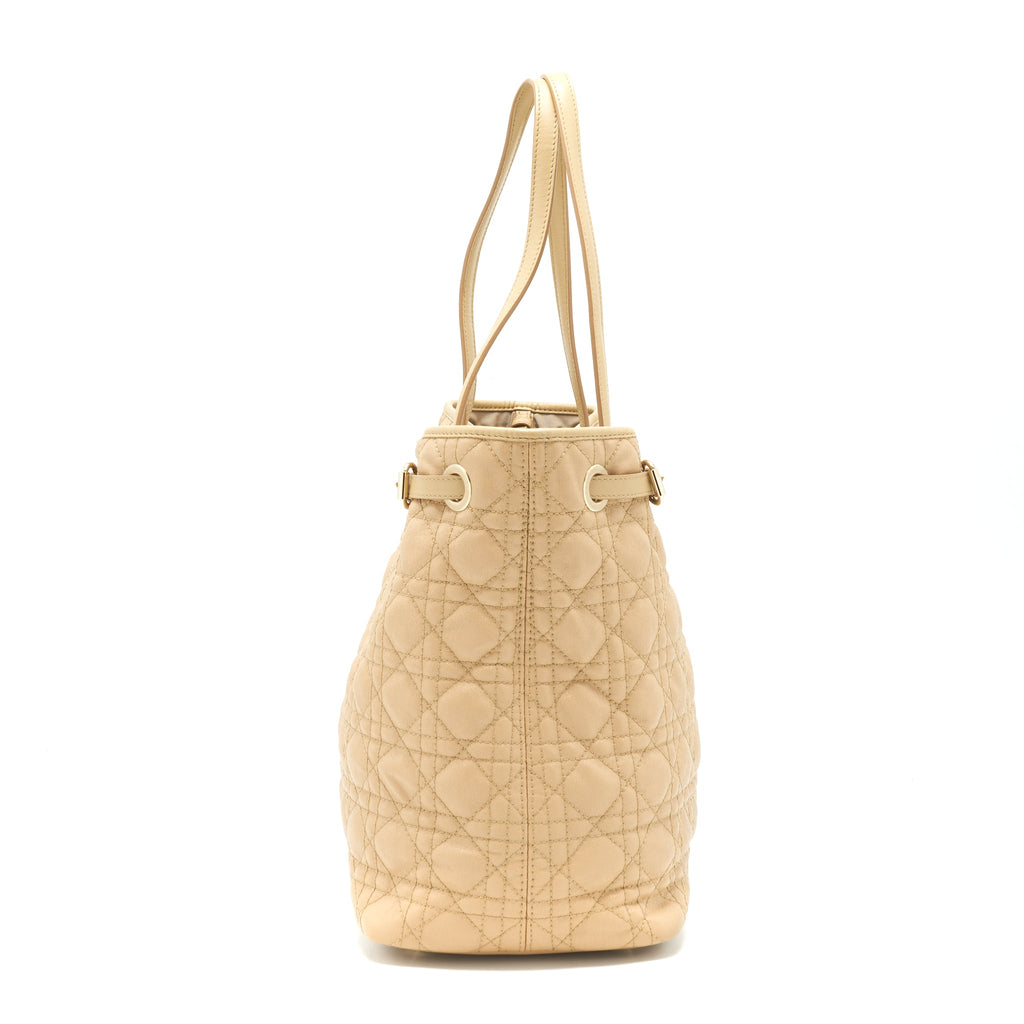 DIOR SHOPPING TOTE BAG BEIGE GHW