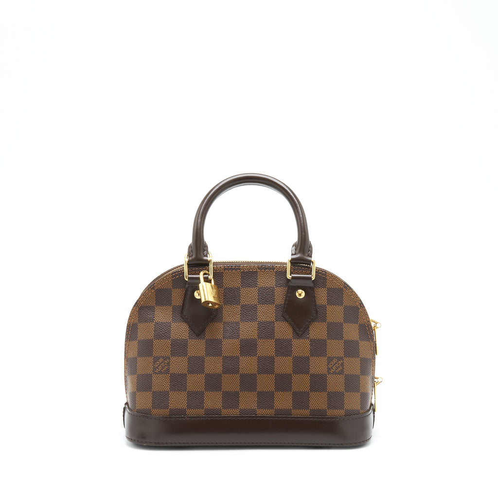 LOUIS VUITTON ALMA BB DAMIER EBENE CANVAS GHW