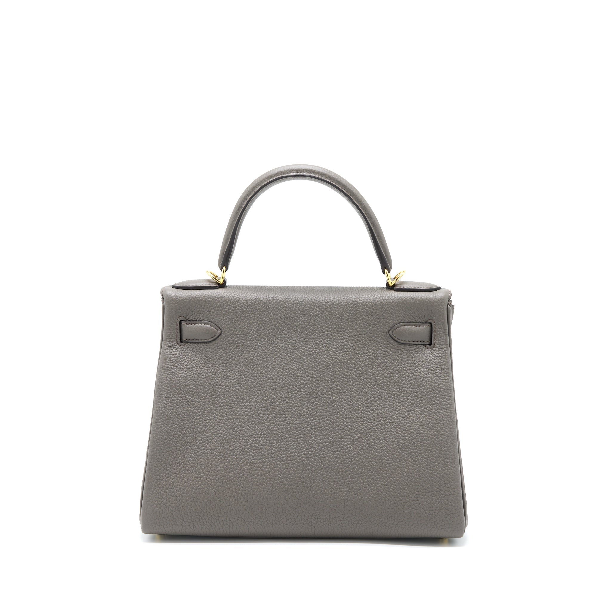 HERMES KELLY 28 TOGO 8F GRIS ETAIN GHW