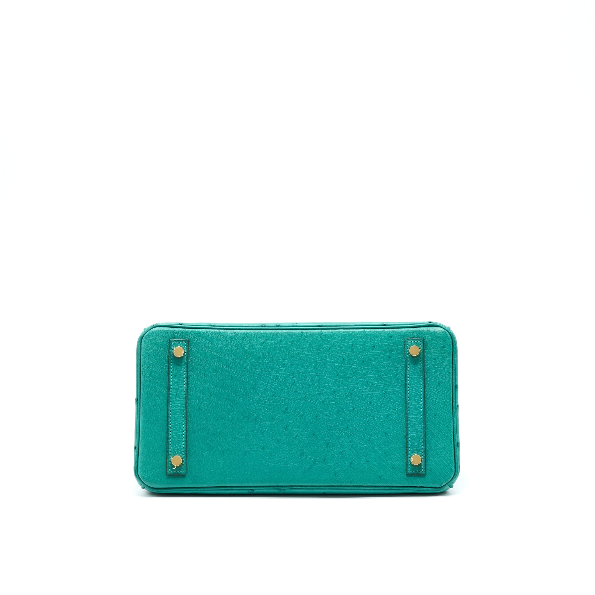 HERMES BIRKIN 30 OSTRICH U1 VERT VERONE GHW