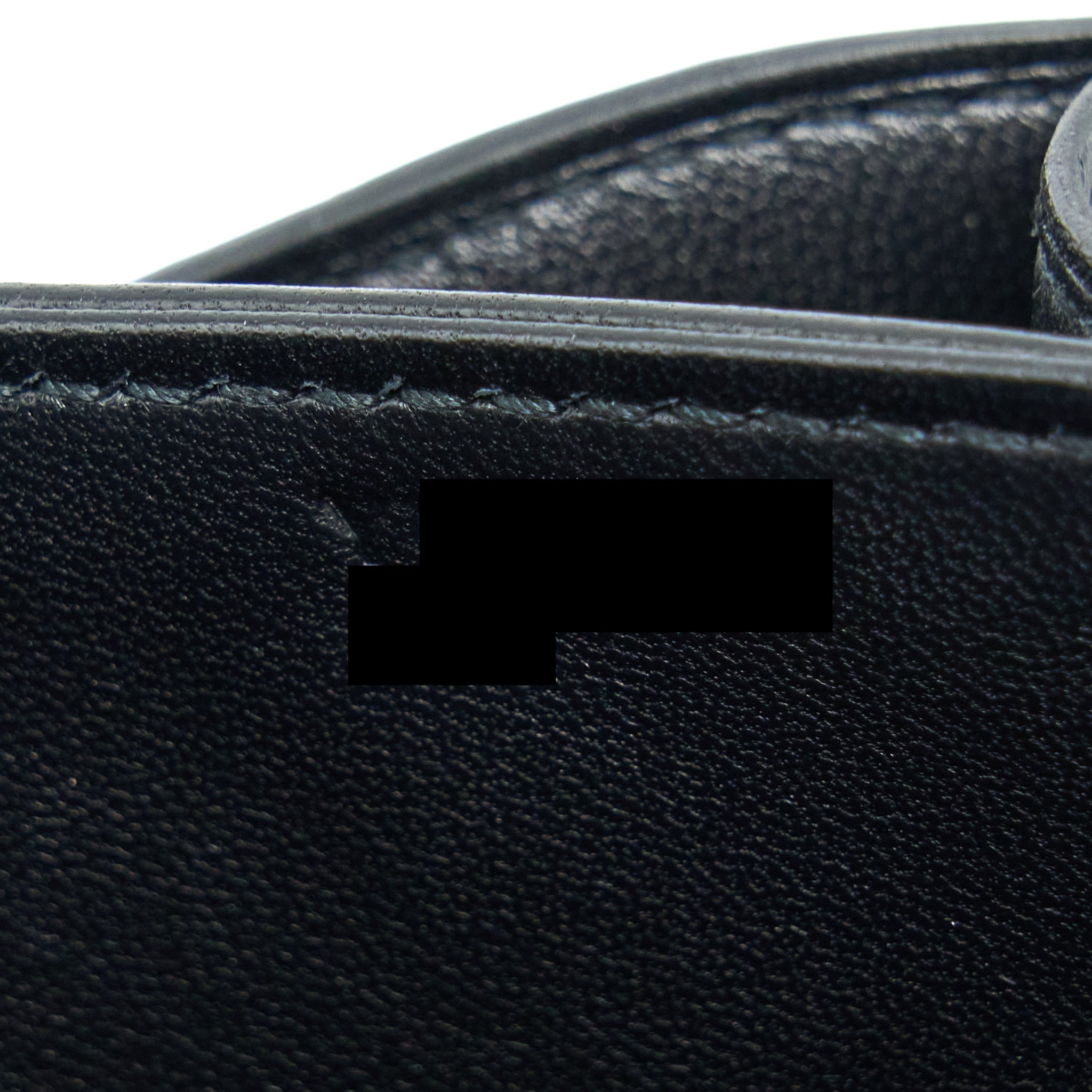 HERMES MINI CONSTANCE ALLIGATOR MISSISSIPPIENSIS MAT BLACK RGHW