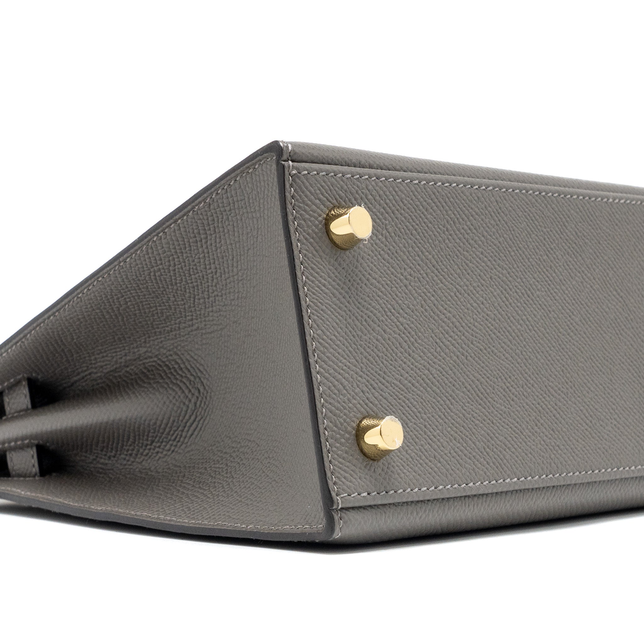 HERMES KELLY 25 SELLIER EPSOM GRIS MEYER GHW