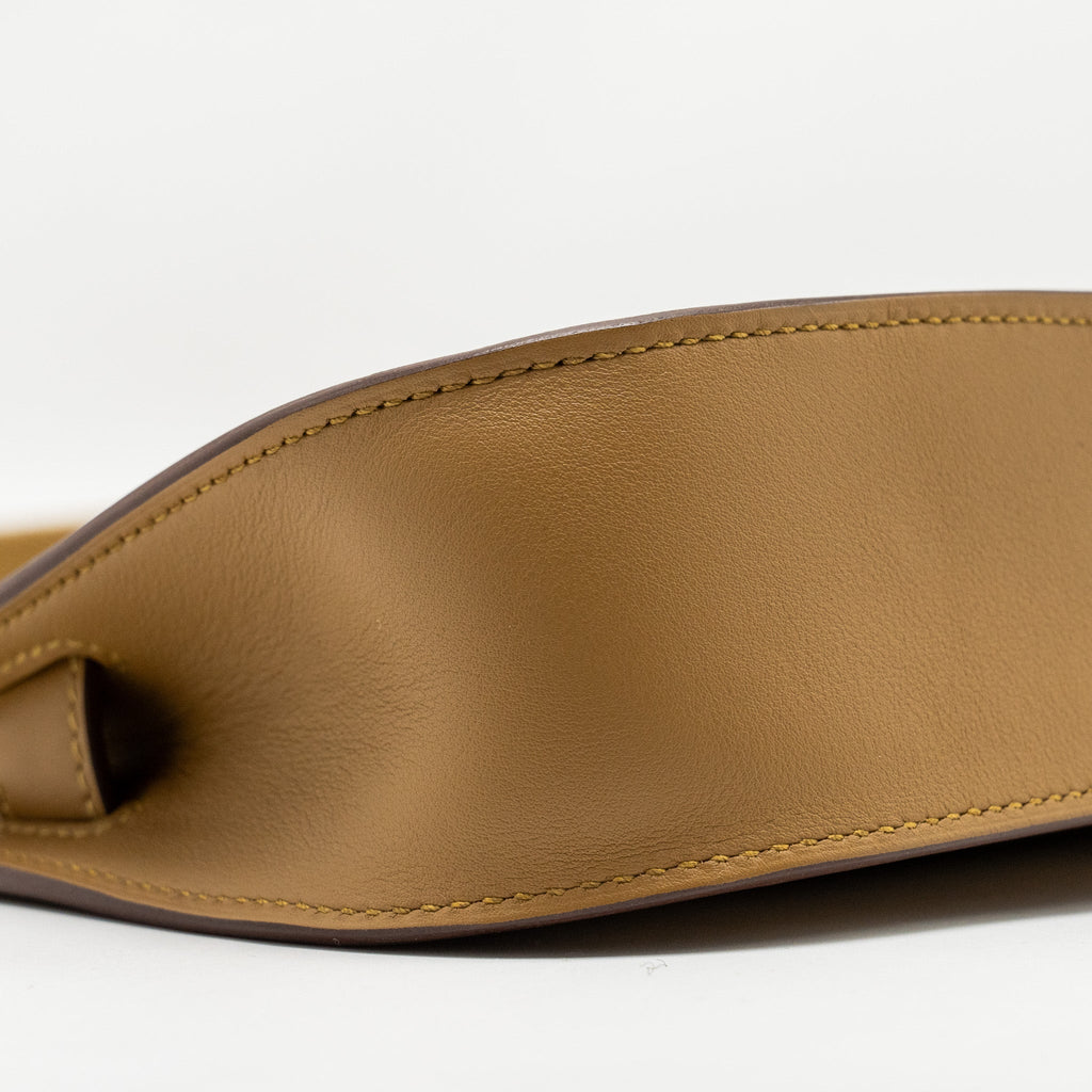 HERMES MINI JYPSIERE SWIFT BRONZE DORE/KRAFT GHW
