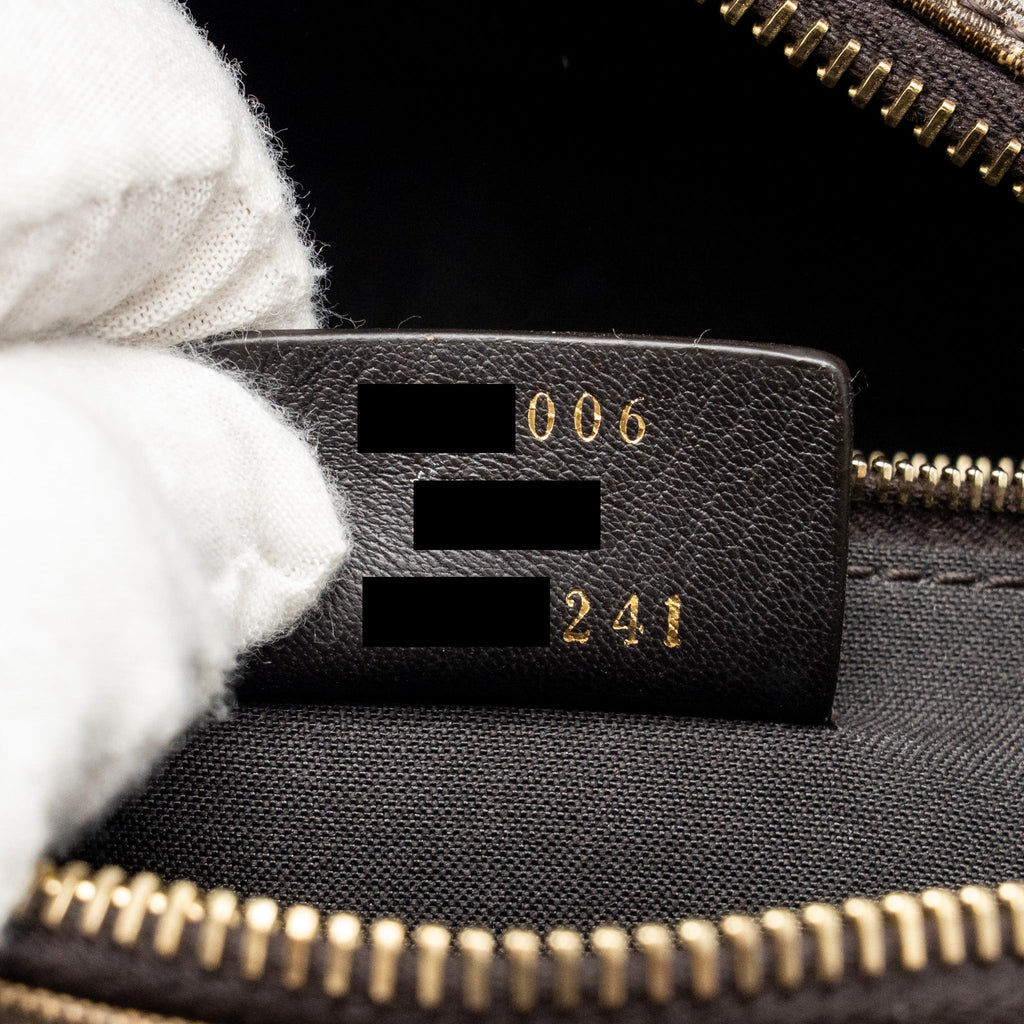 FENDI ROMA FENDI WAIST BAG FF CANVAS BROWN GHW