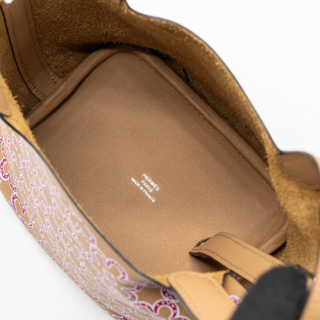 HERMES LUCKY DAISY MICRO PICOTIN SWIFT CHAI/ROSE/BLANC SHW