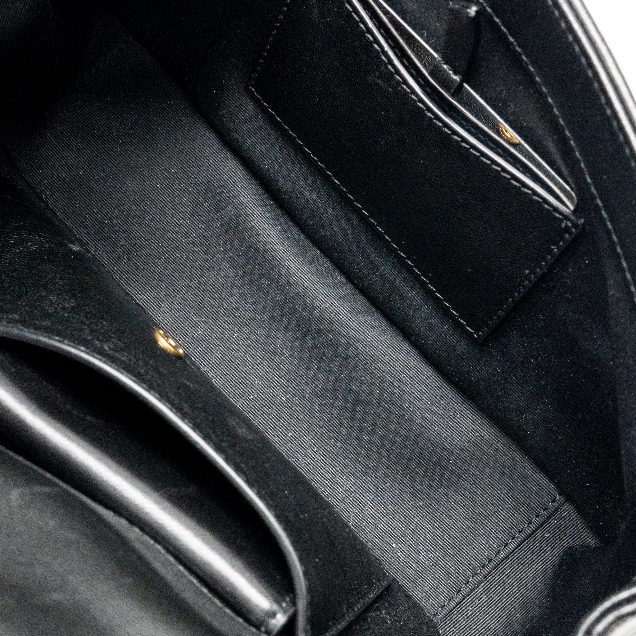 SAINT LAURENT/YSL SMALL LOULOU BAG LAMBSKIN BLACK GHW