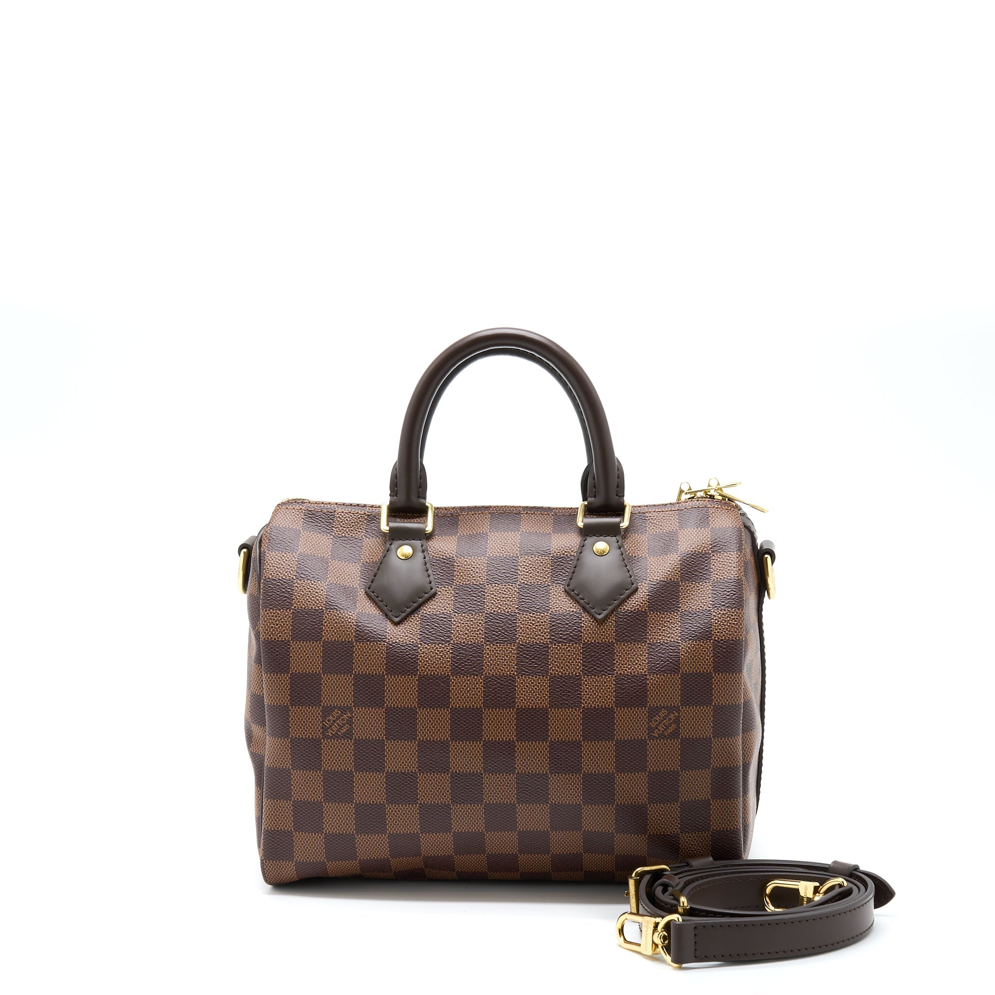 LOUIS VUITTON SPEEDY 25 DAMIER EBENE GHW