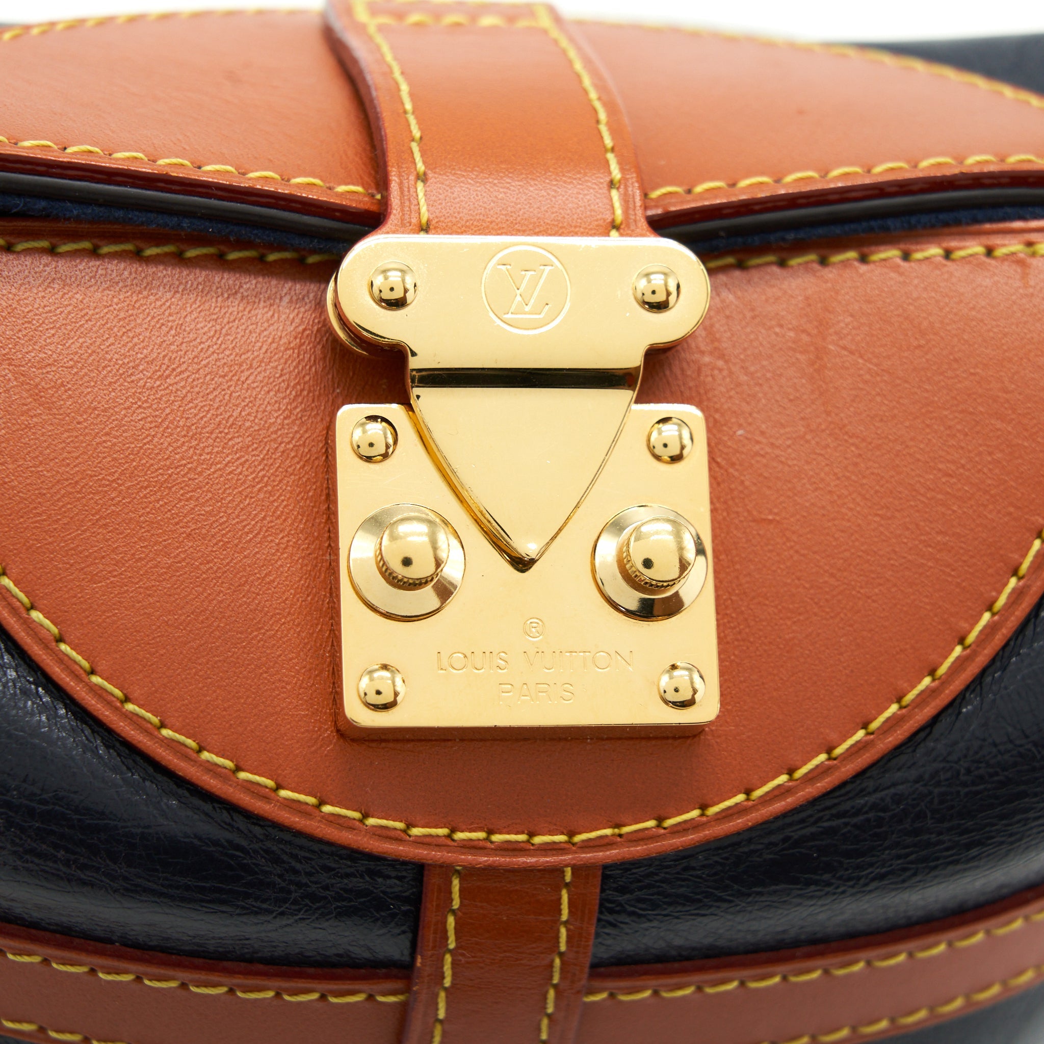 LOUIS VUITTON DUFFLE BAG BLACK GHW WITH MONOGRAM STRAP