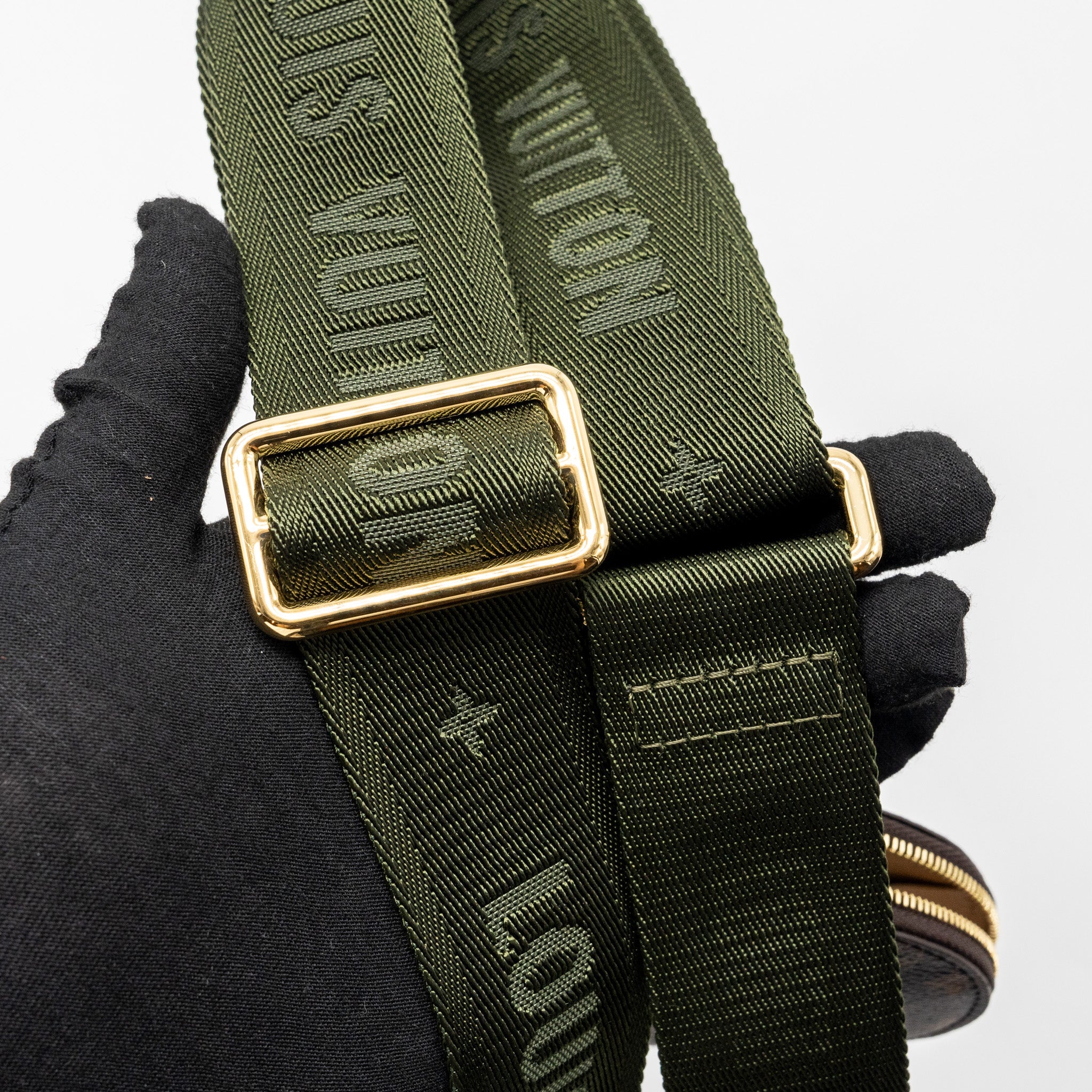 LOUIS VUITTON MULTI POCHETTE MONOGRAM CANVAS KHAKI STRAP GHW